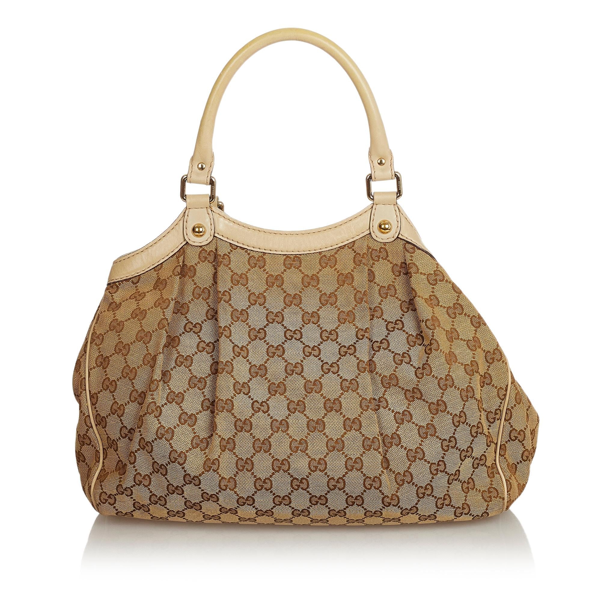 Gucci GG Canvas Sukey Tote Bag (SHG-25719)