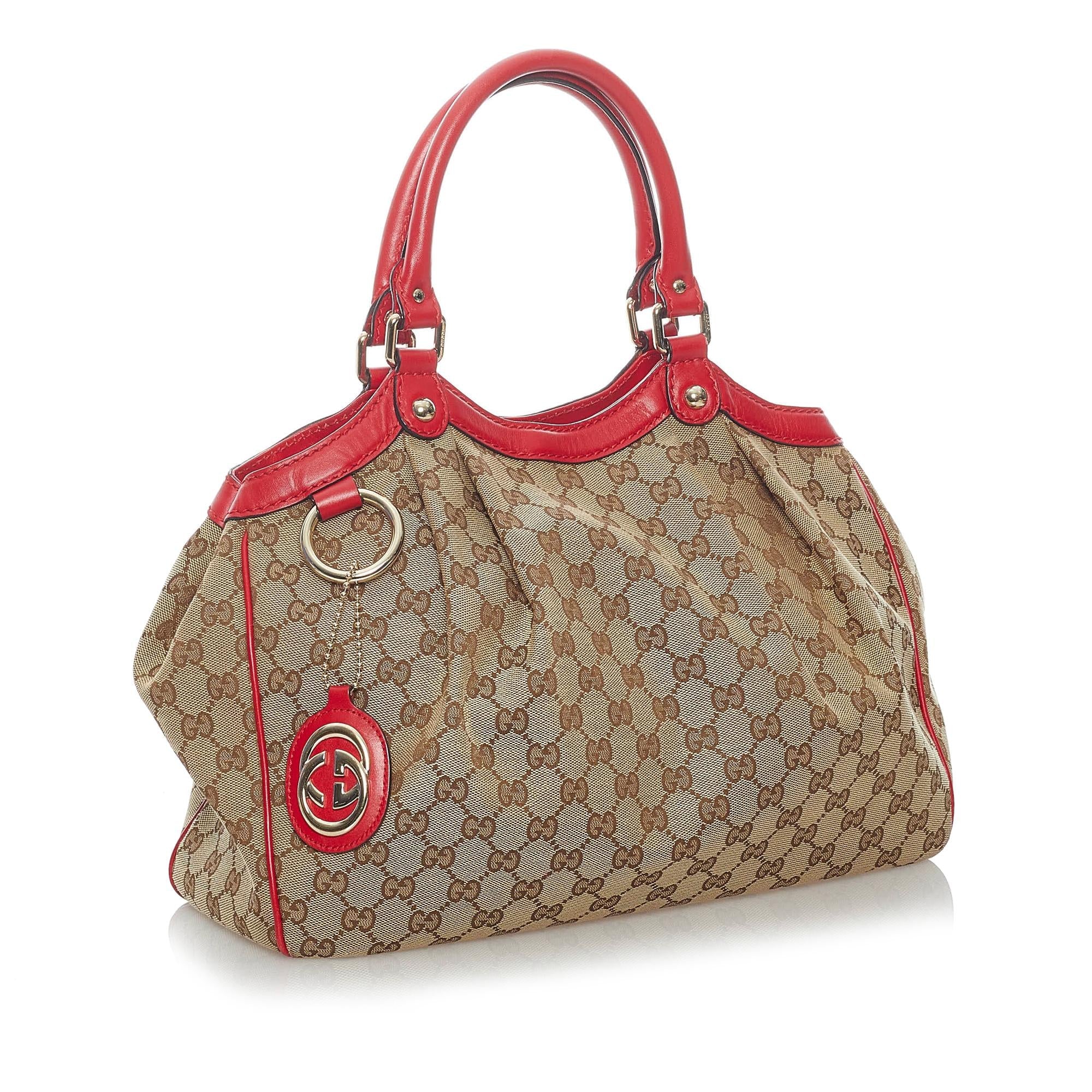 Gucci GG Canvas Sukey Tote Bag (SHG-30622)