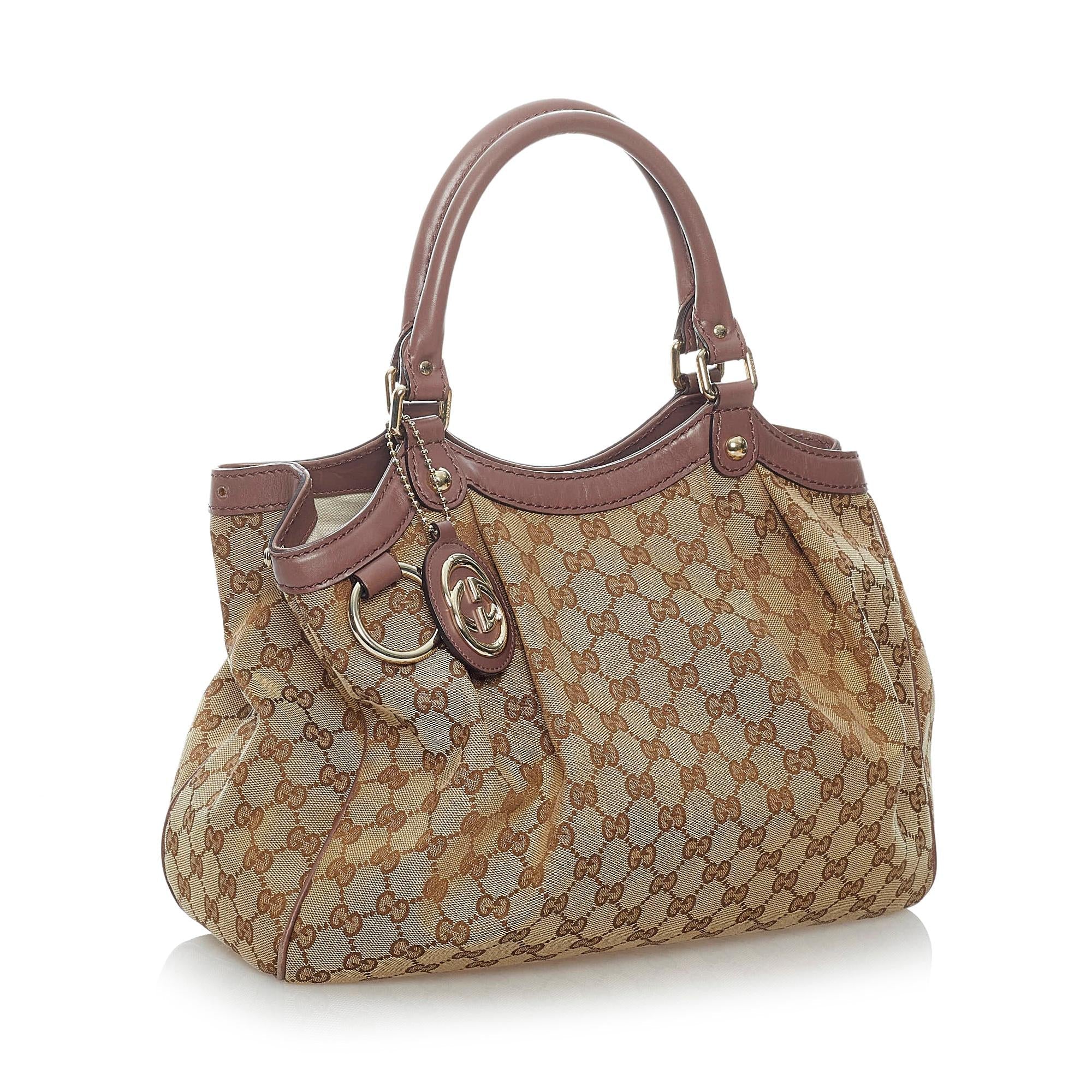 Gucci GG Canvas Sukey Tote Bag (SHG-30680)