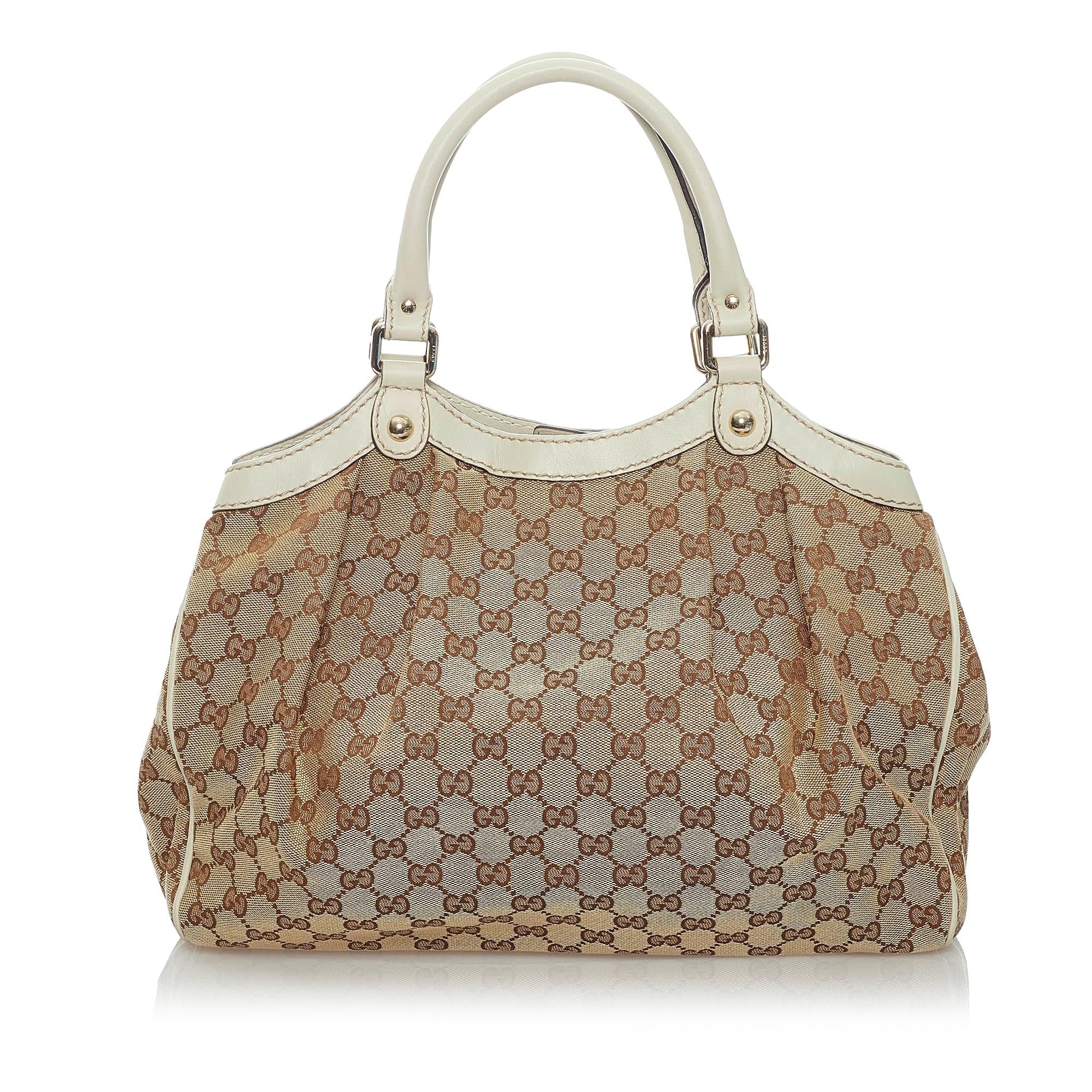 Gucci GG Canvas Sukey Tote Bag (SHG-31330)