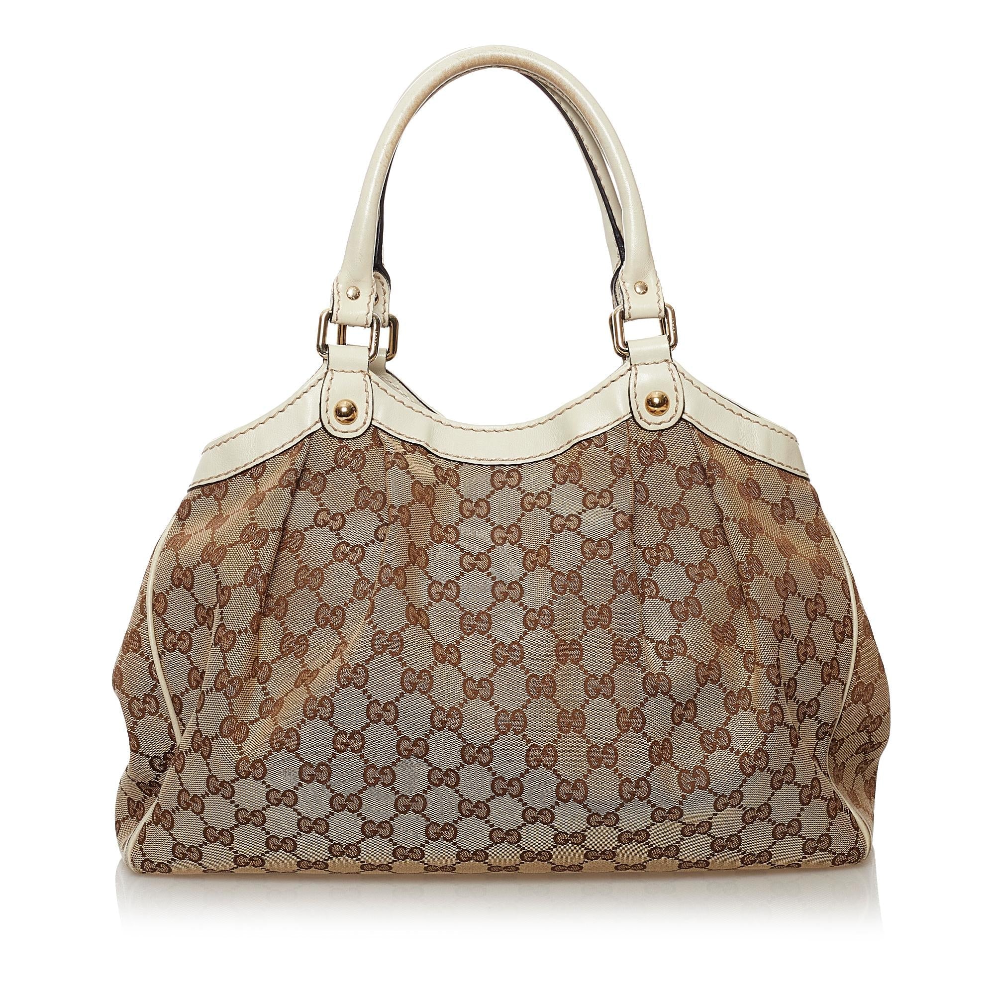 Gucci GG Canvas Sukey Tote Bag (SHG-31571)