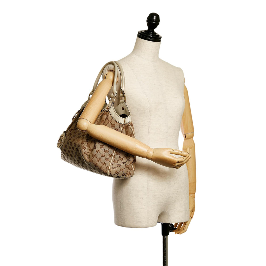 Gucci GG Canvas Sukey Tote Bag (SHG-31571)