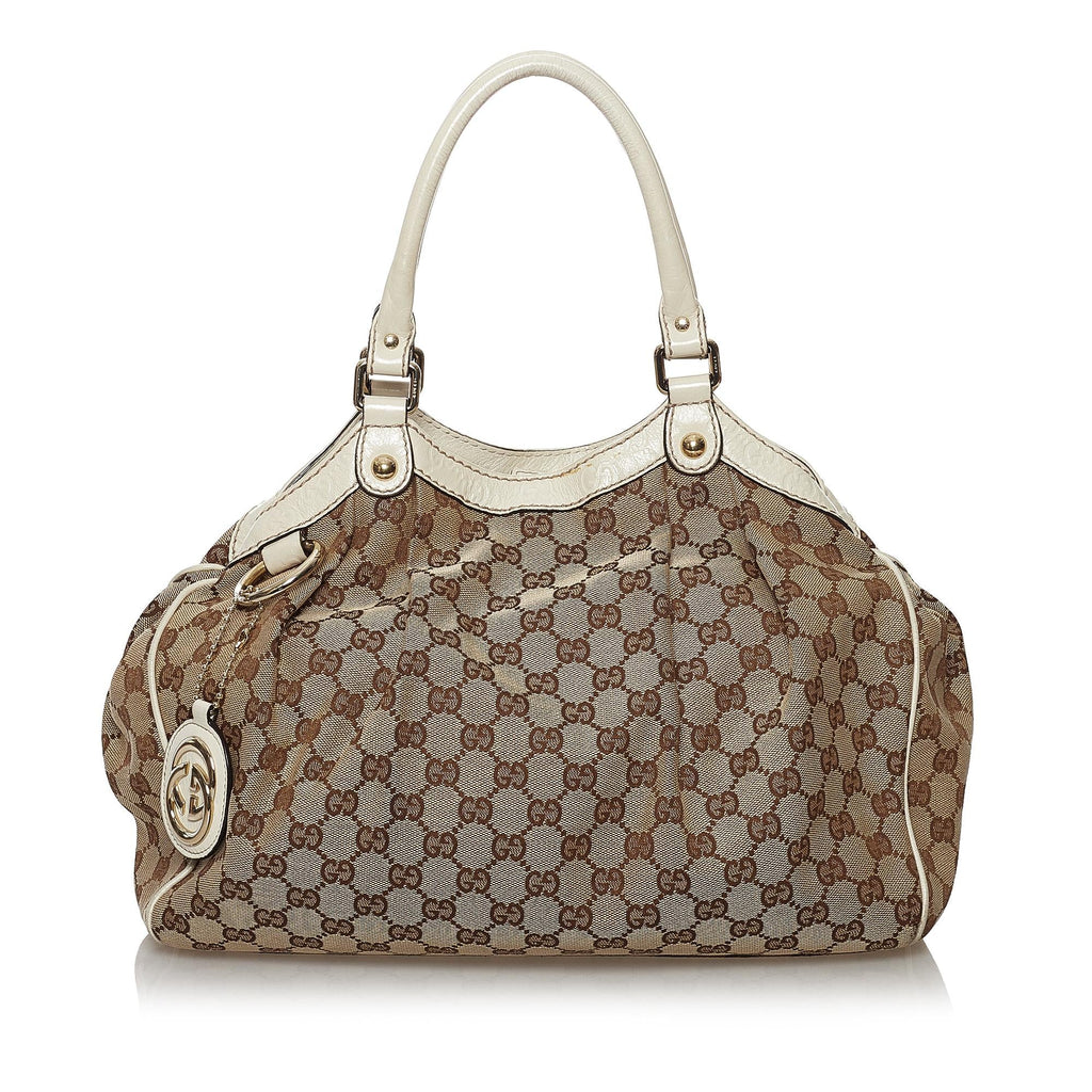 Gucci GG Canvas Sukey Tote Bag (SHG-32571)