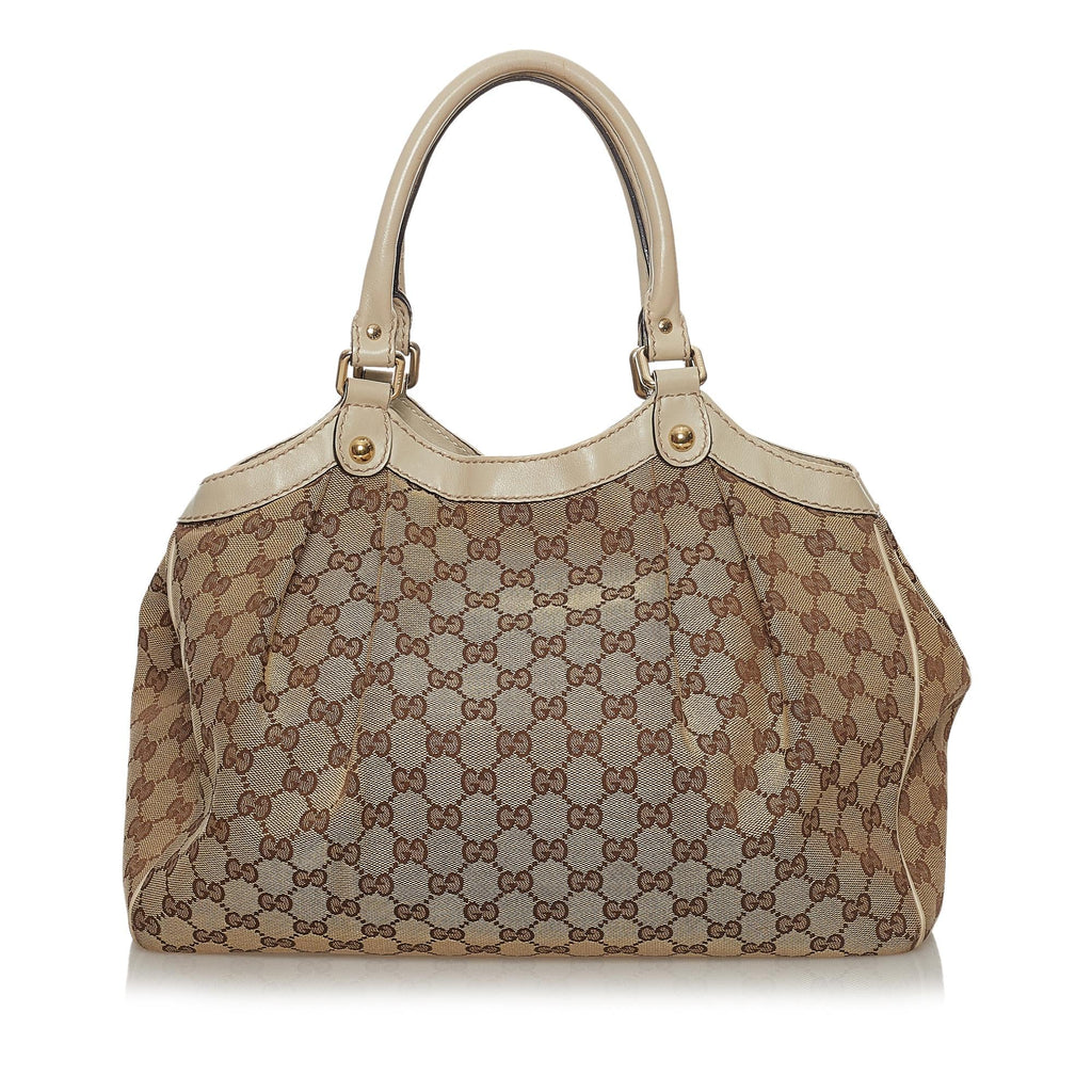 Gucci GG Canvas Sukey Tote Bag (SHG-33465)