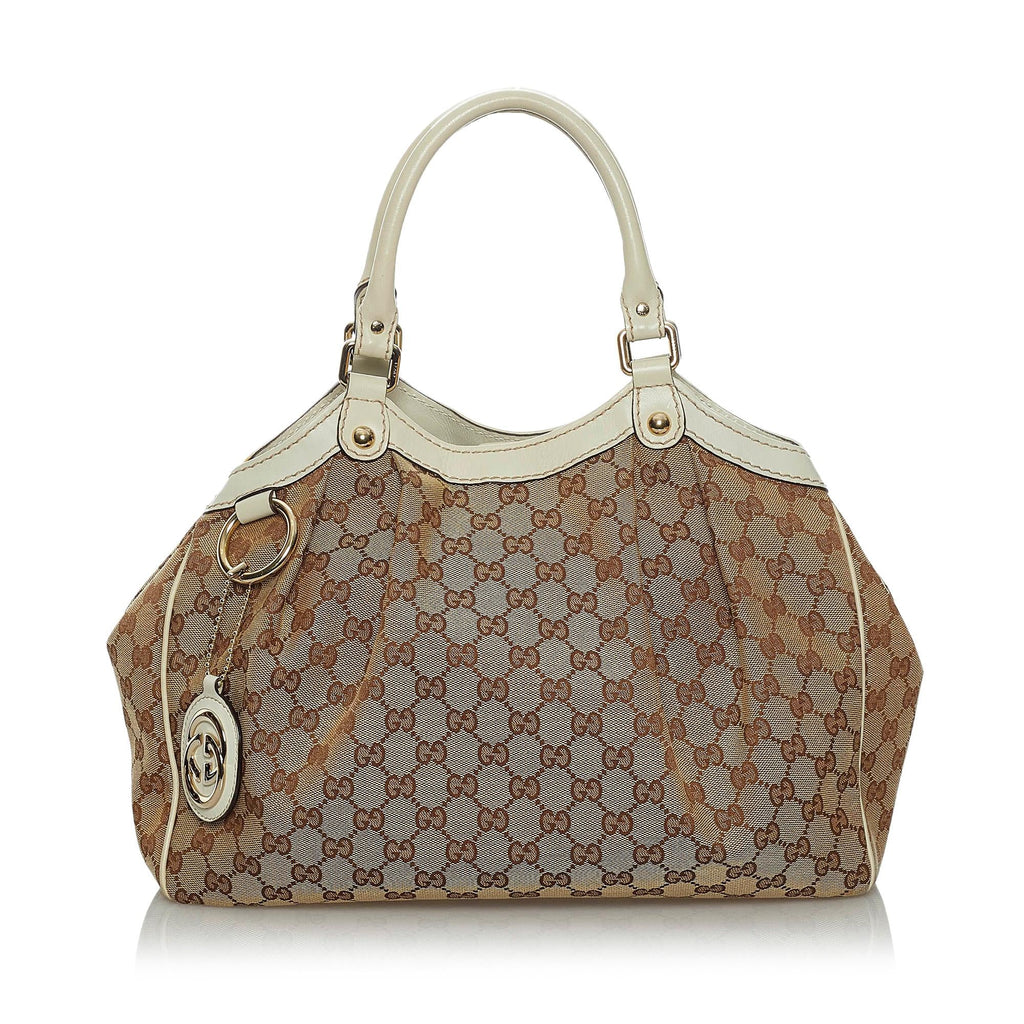 Gucci GG Canvas Sukey Tote Bag (SHG-33951)