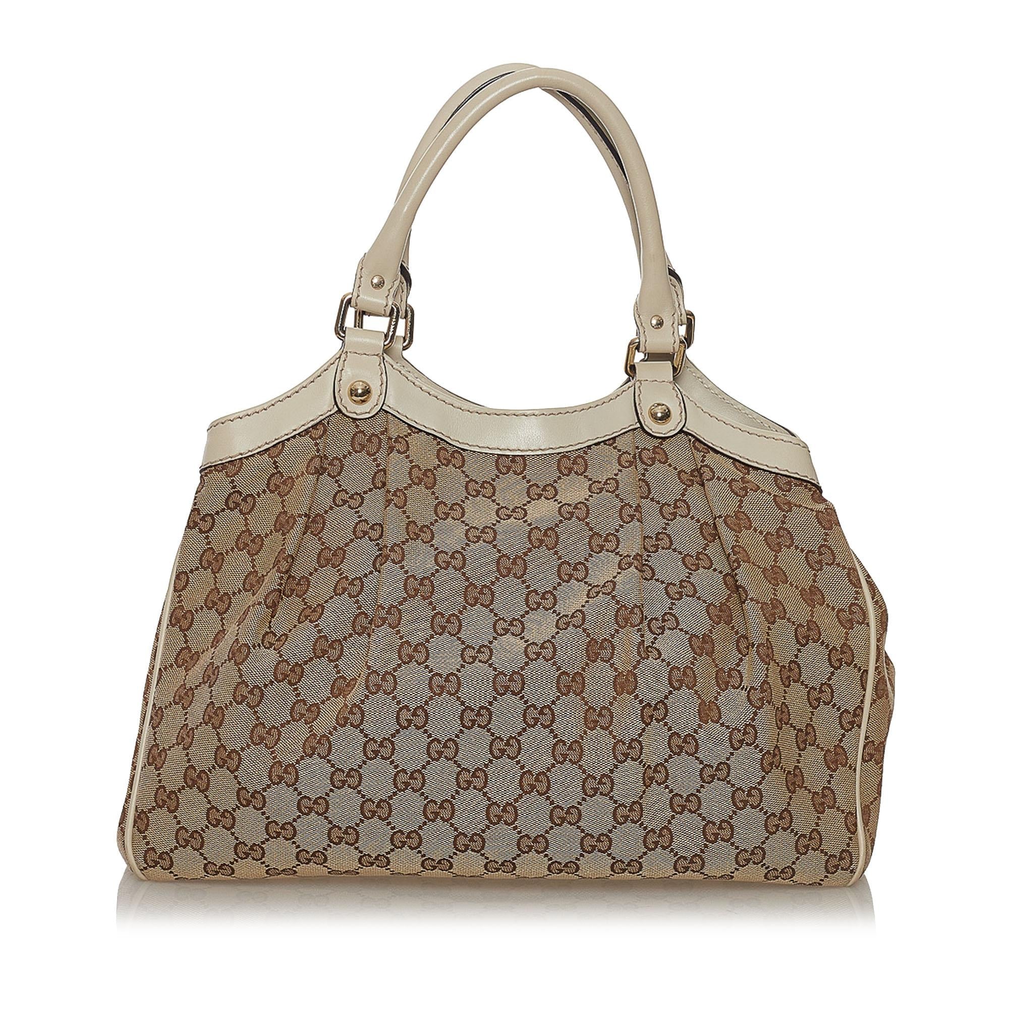 Gucci GG Canvas Sukey Tote Bag (SHG-34077)