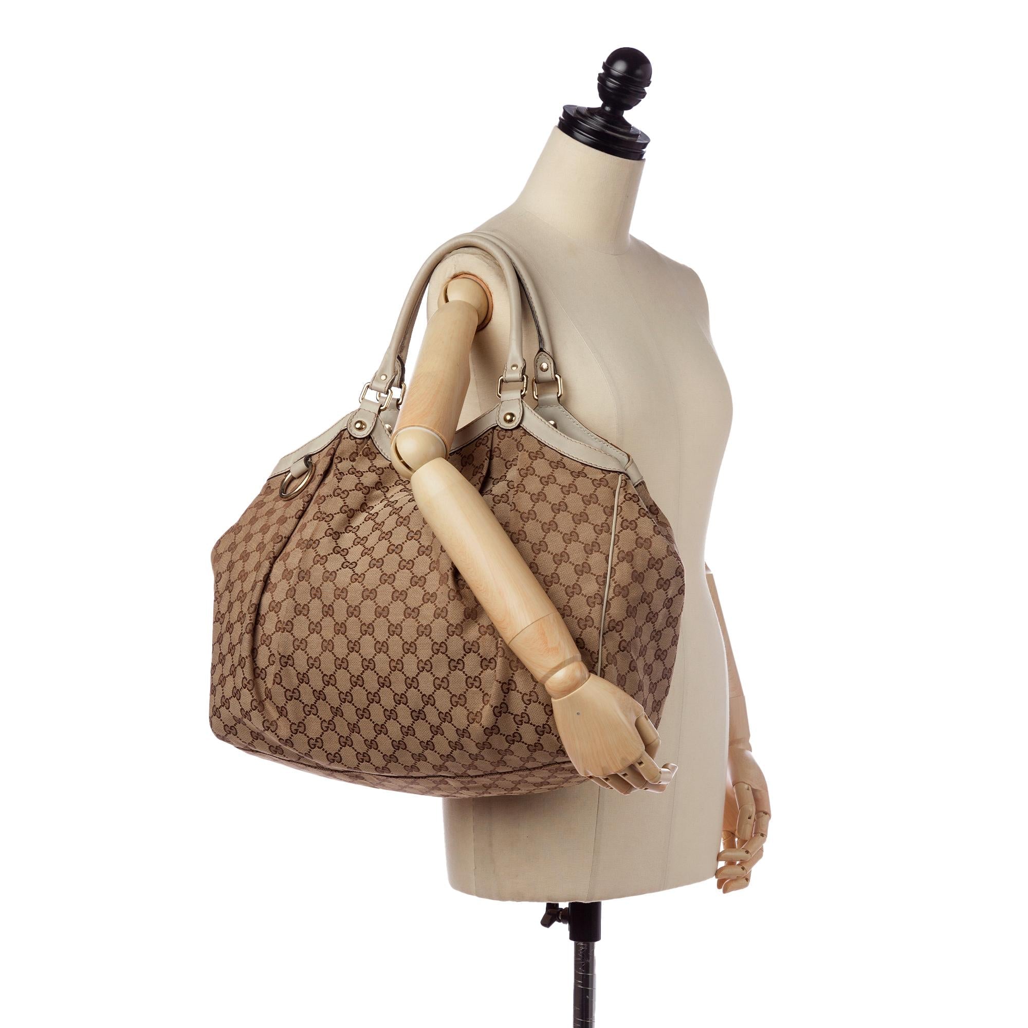 Gucci GG Canvas Sukey Tote Bag (SHG-34104)
