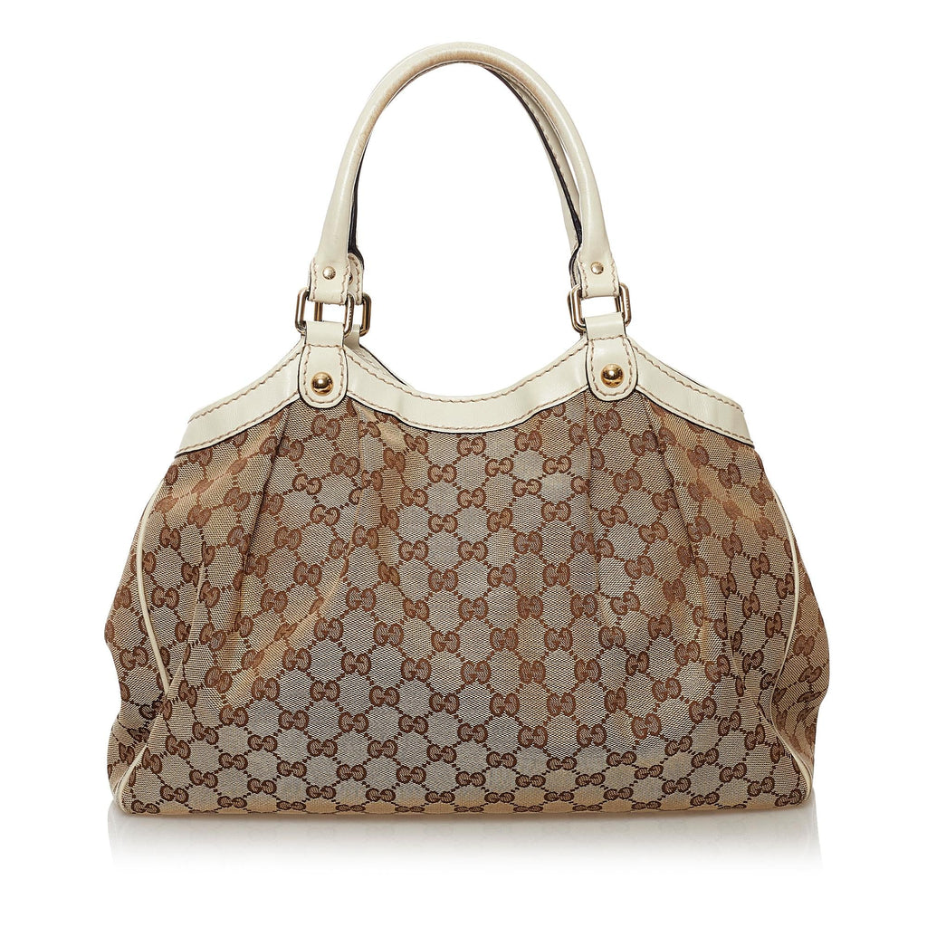 Gucci GG Canvas Sukey Tote Bag (SHG-34120)