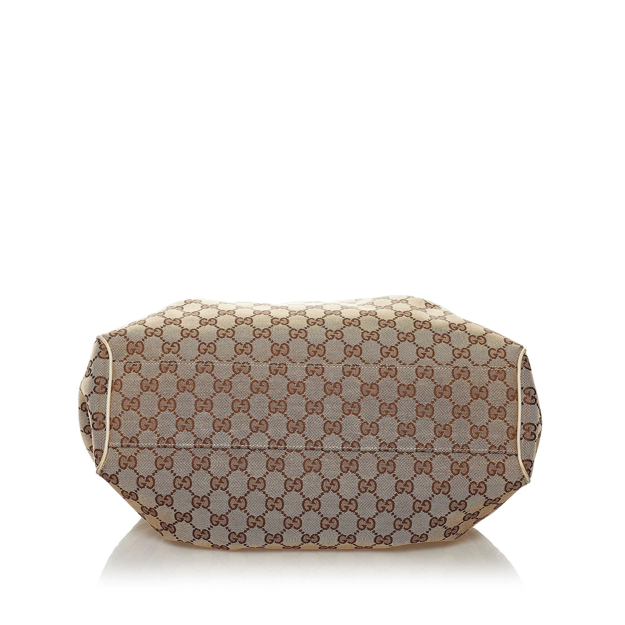 Gucci GG Canvas Sukey Tote Bag (SHG-34120)