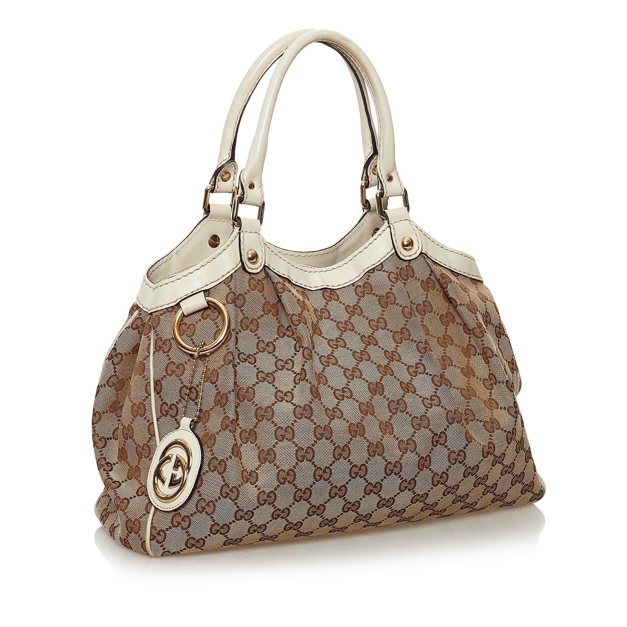 Gucci GG Canvas Sukey Tote Bag (SHG-34120)