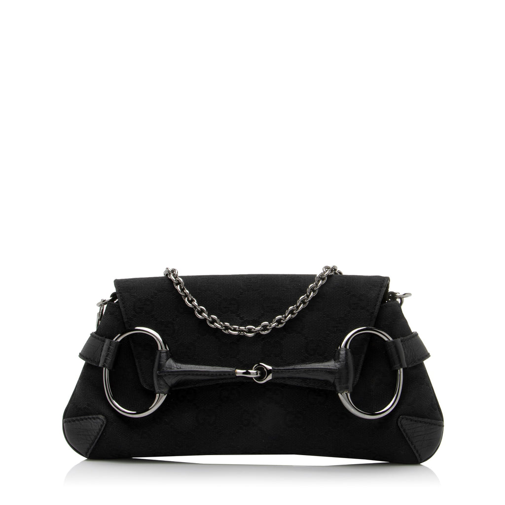 Gucci GG Canvas Tom Ford Horsebit Clutch (SHF-23391)