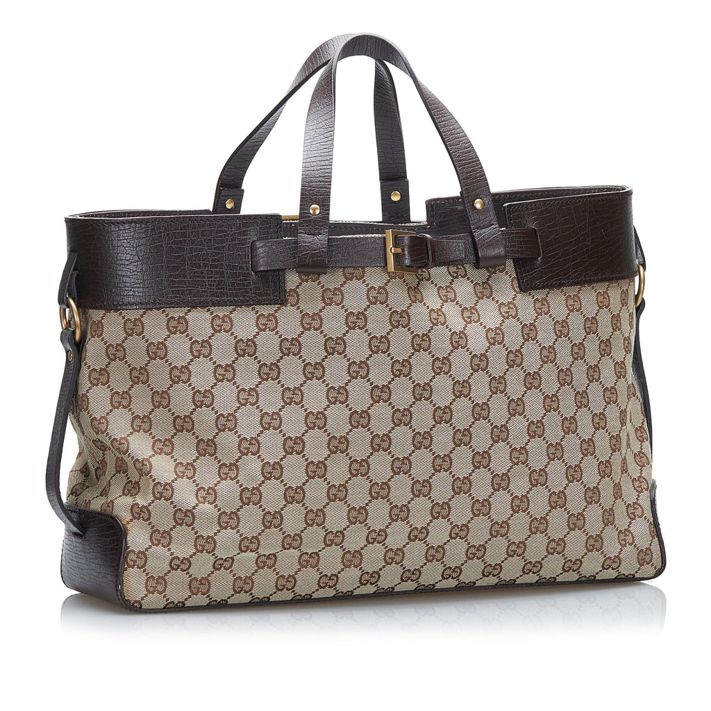 Gucci GG Canvas Tote Bag (SHG-PGgRlR)