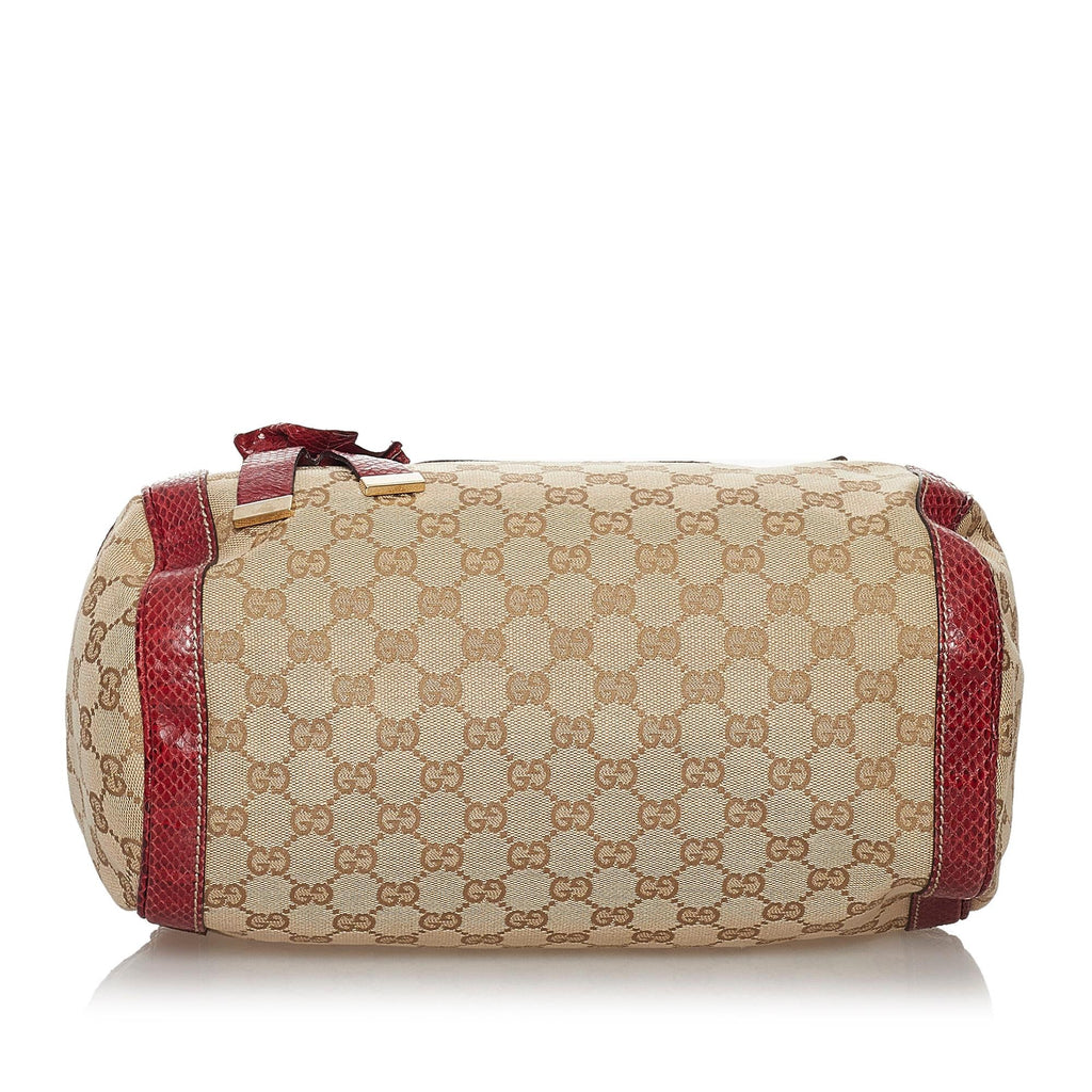 Gucci GG Canvas Trophy Handbag (SHG-30899)
