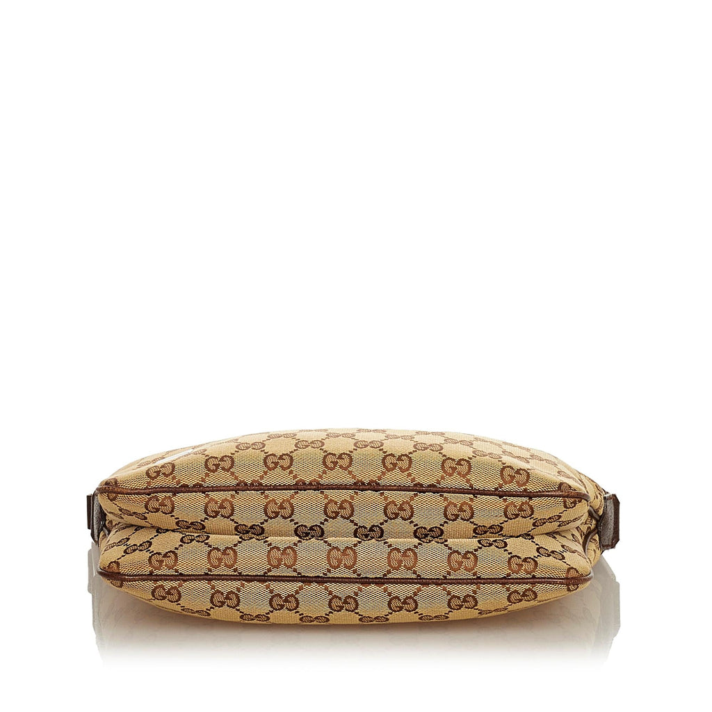 Gucci GG Canvas Web Baguette (SHG-25136)