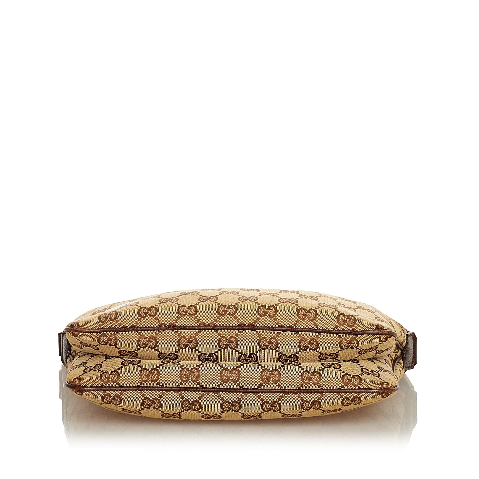 Gucci GG Canvas Web Baguette (SHG-25136)