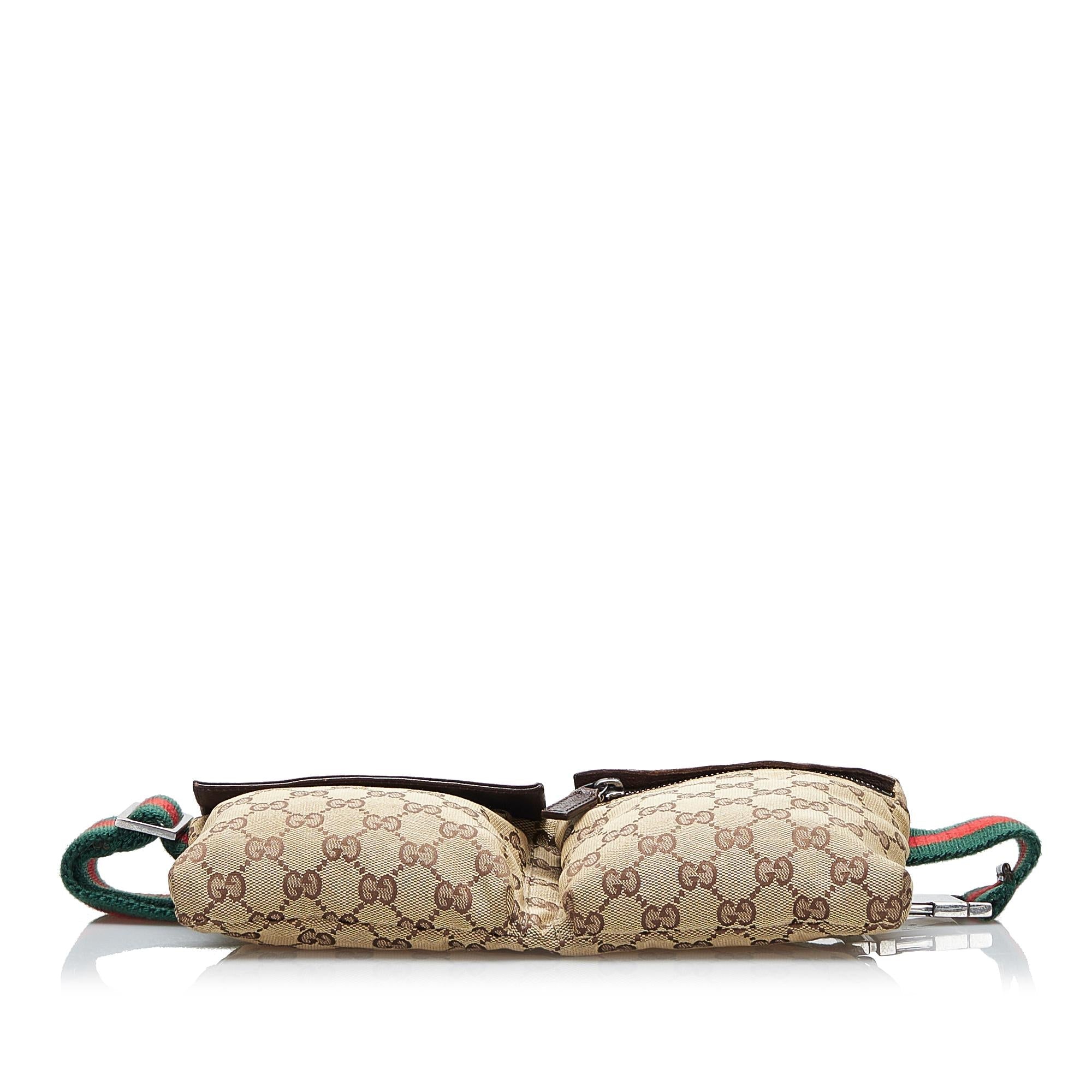 Gucci GG Canvas Web Belt Bag (SHG-6Kyxfy)