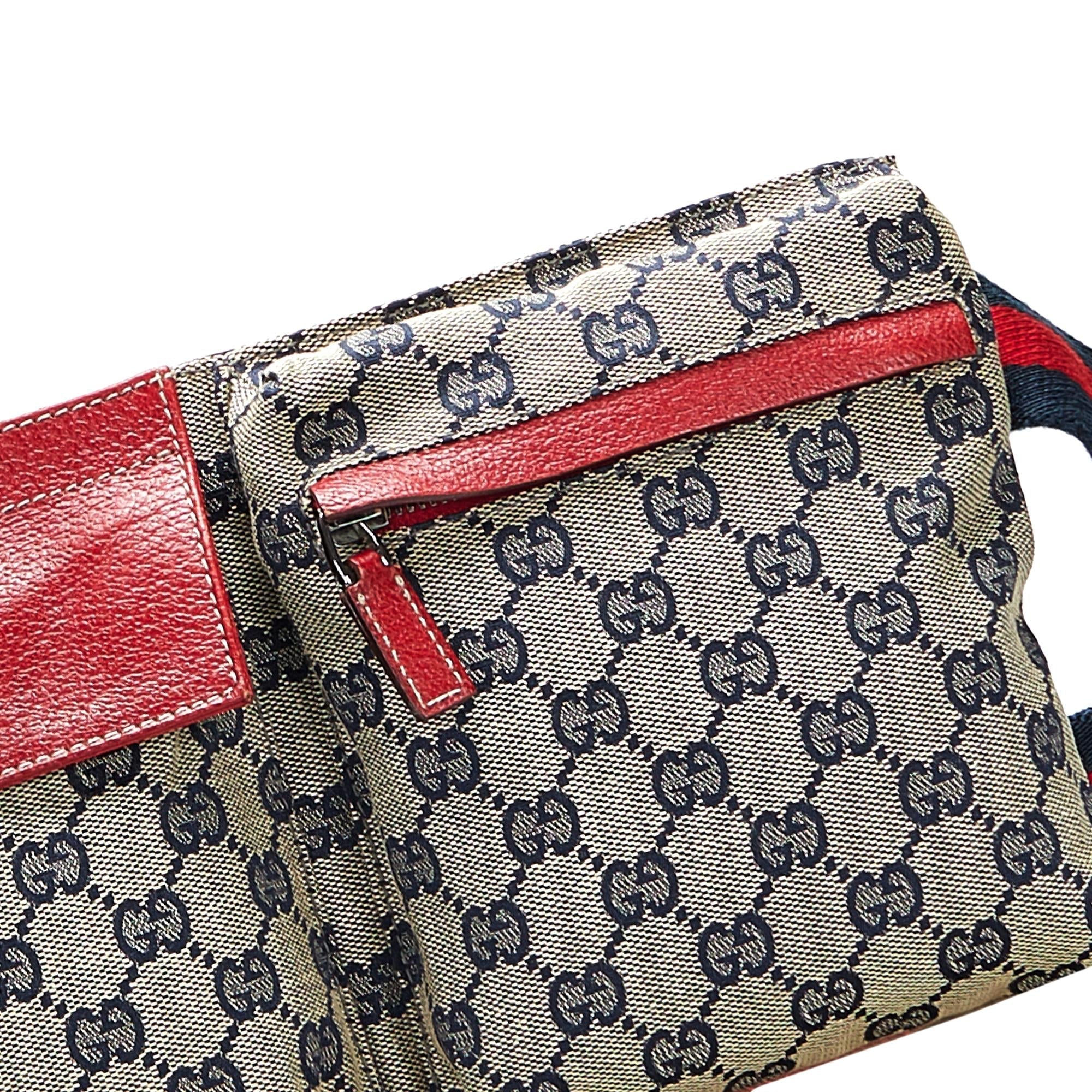 Gucci GG Canvas Web Belt Bag (SHG-NcH4Nb)