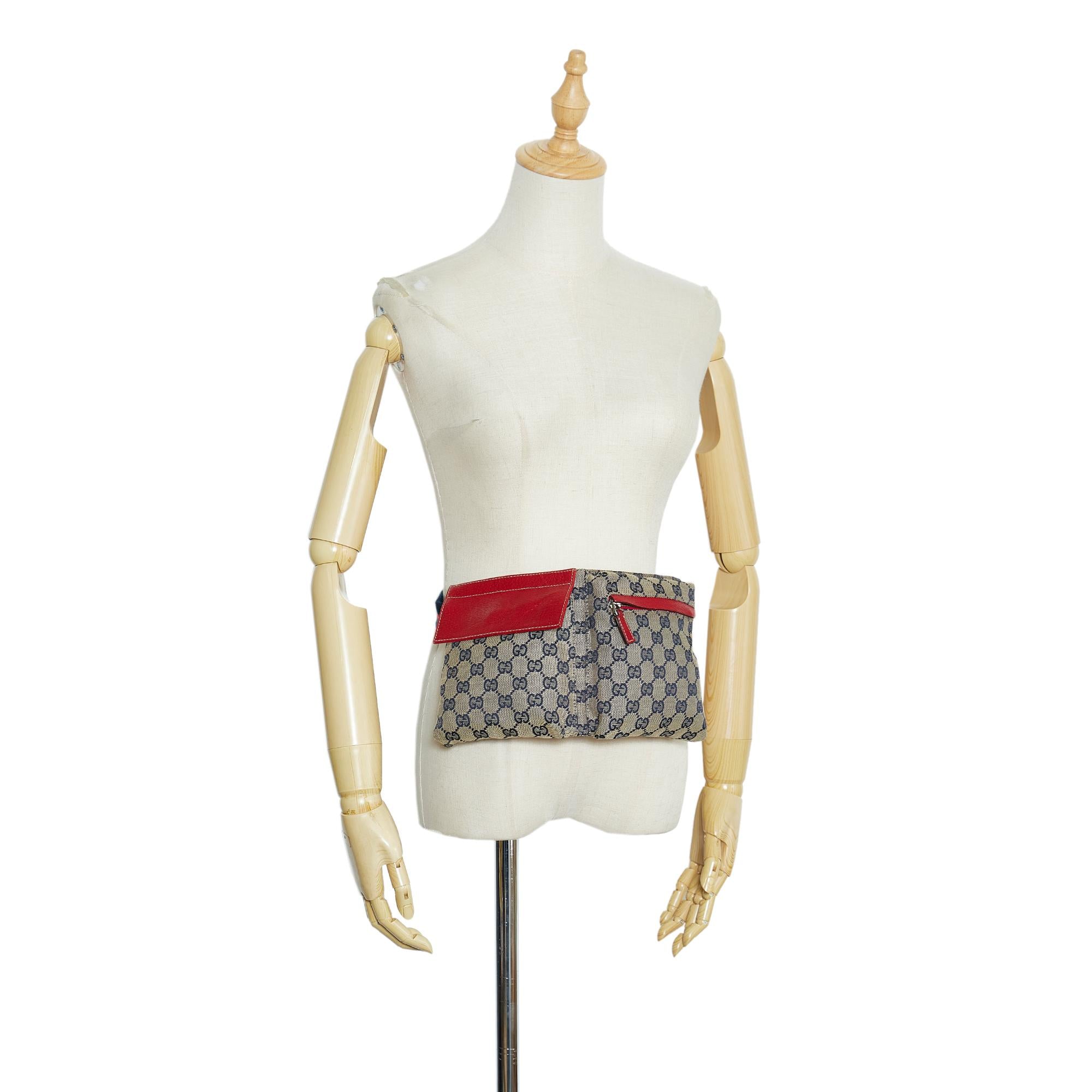 Gucci GG Canvas Web Belt Bag (SHG-NcH4Nb)
