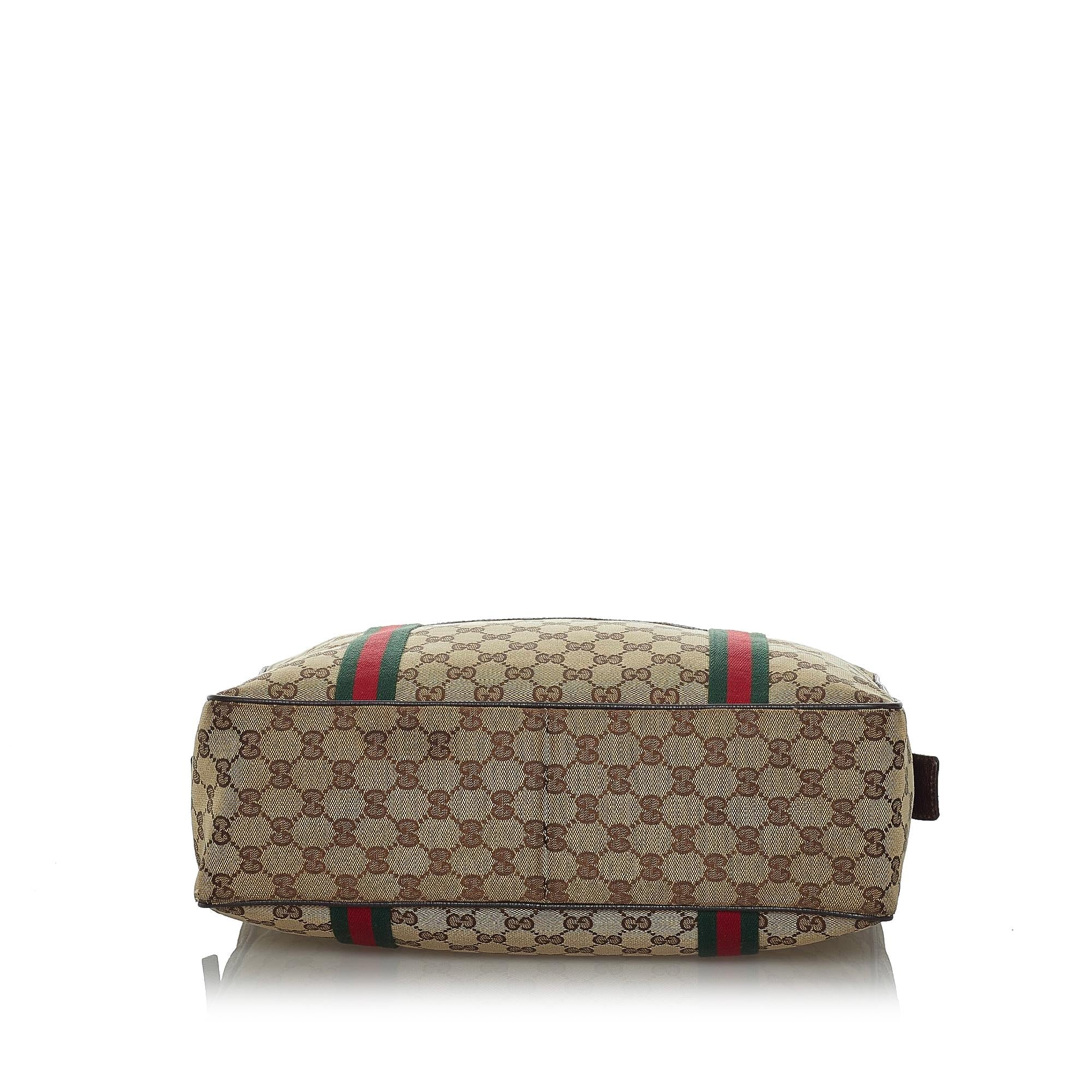 Gucci GG Canvas Web Business Bag (SHG-33948)