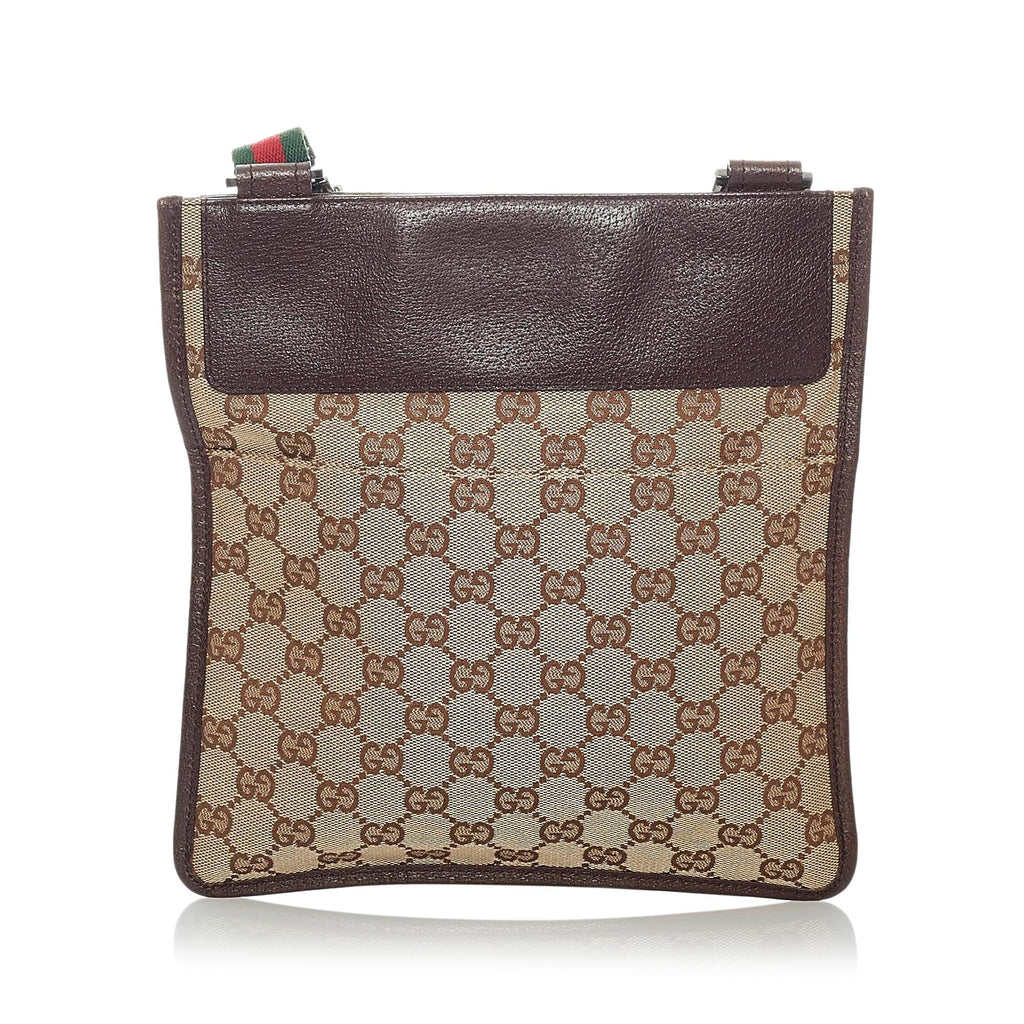 Gucci GG Canvas Web Crossbody Bag (SHG-32732)