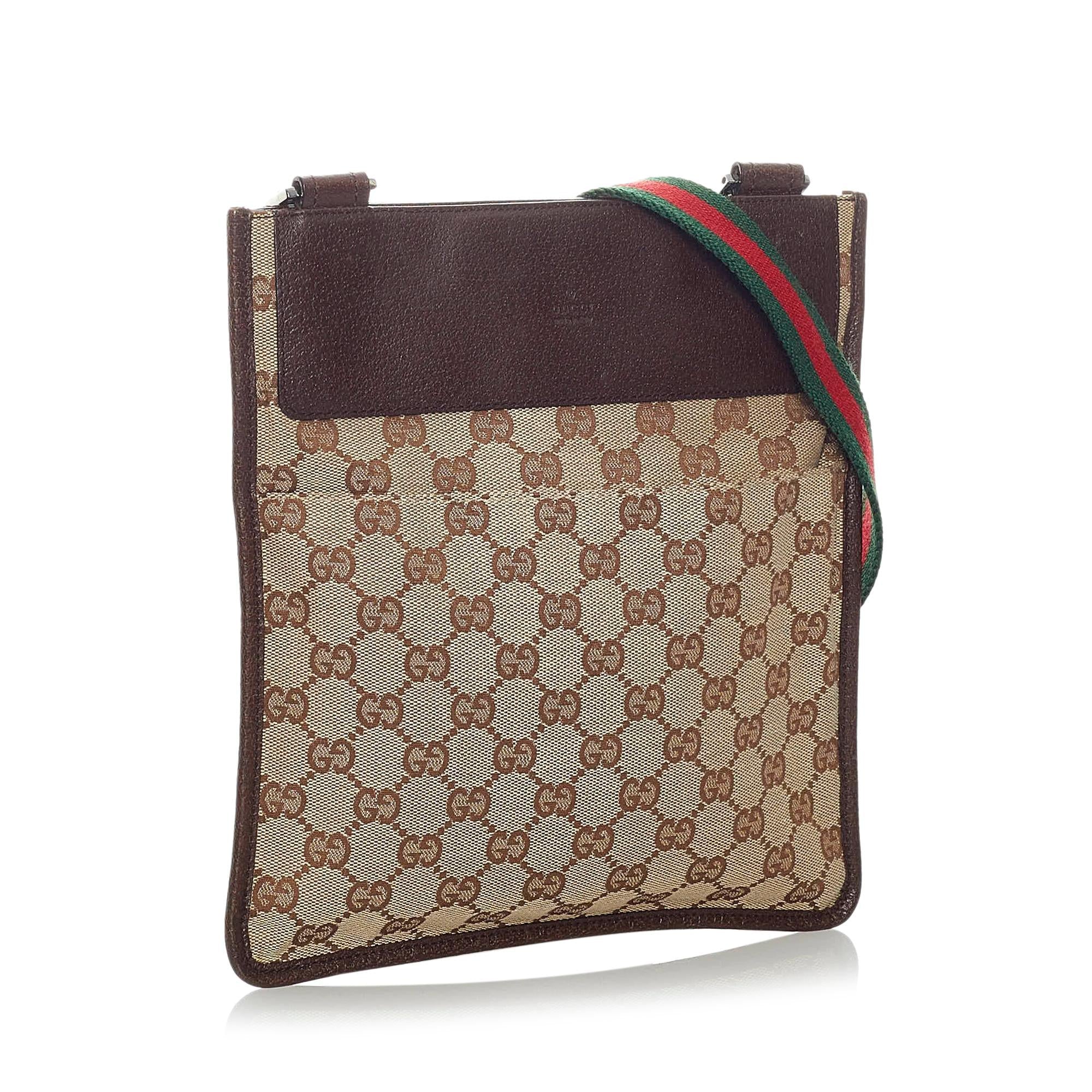 Gucci GG Canvas Web Crossbody Bag (SHG-32732)