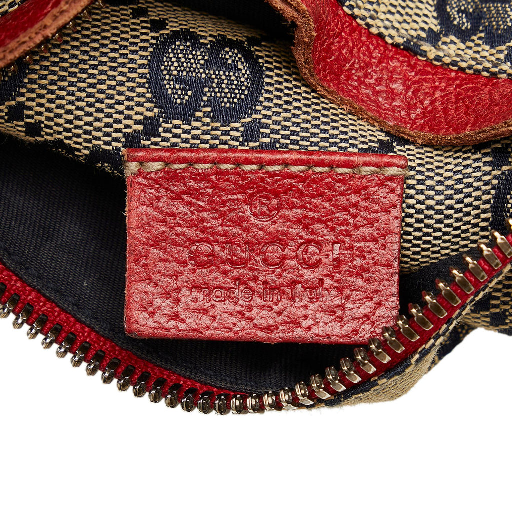 Gucci GG Canvas Web Double Pocket Belt Bag (SHG-u7MA9p)
