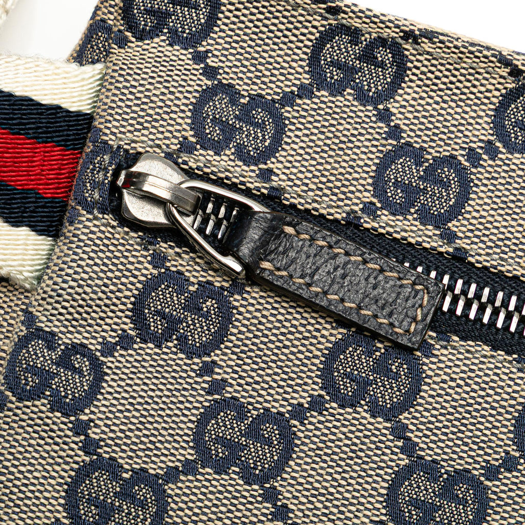 Gucci GG Canvas Web Double Pocket Belt Bag