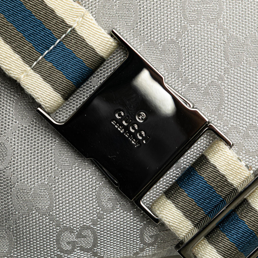 Gucci GG Canvas Web Double Pocket Belt Bag