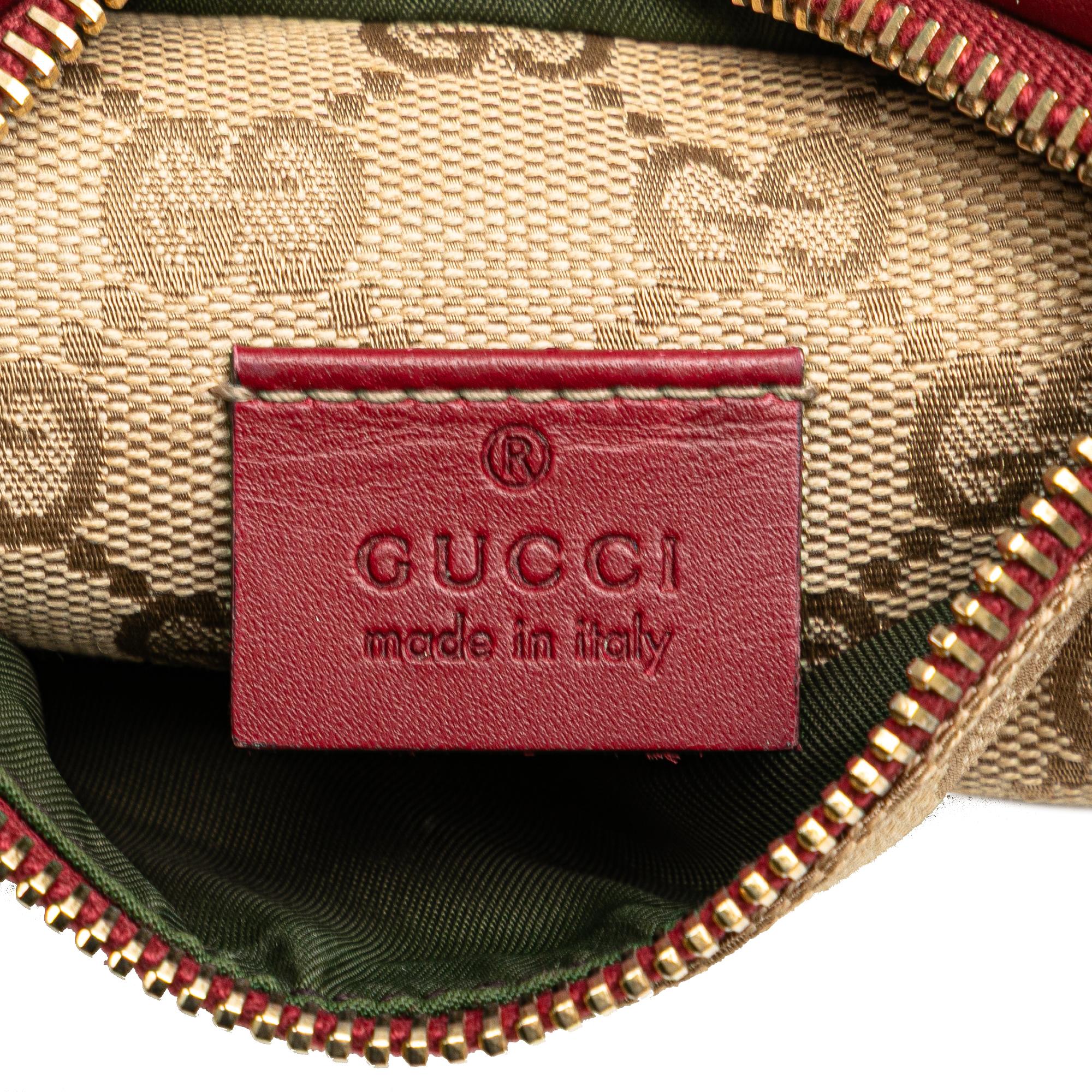 Gucci GG Canvas Web Double Pocket Belt Bag