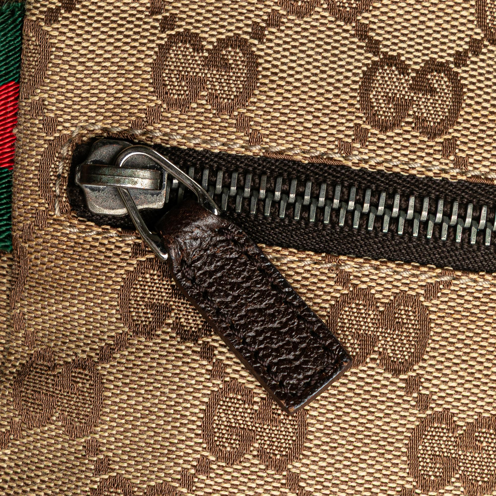 Gucci GG Canvas Web Double Pocket Belt Bag