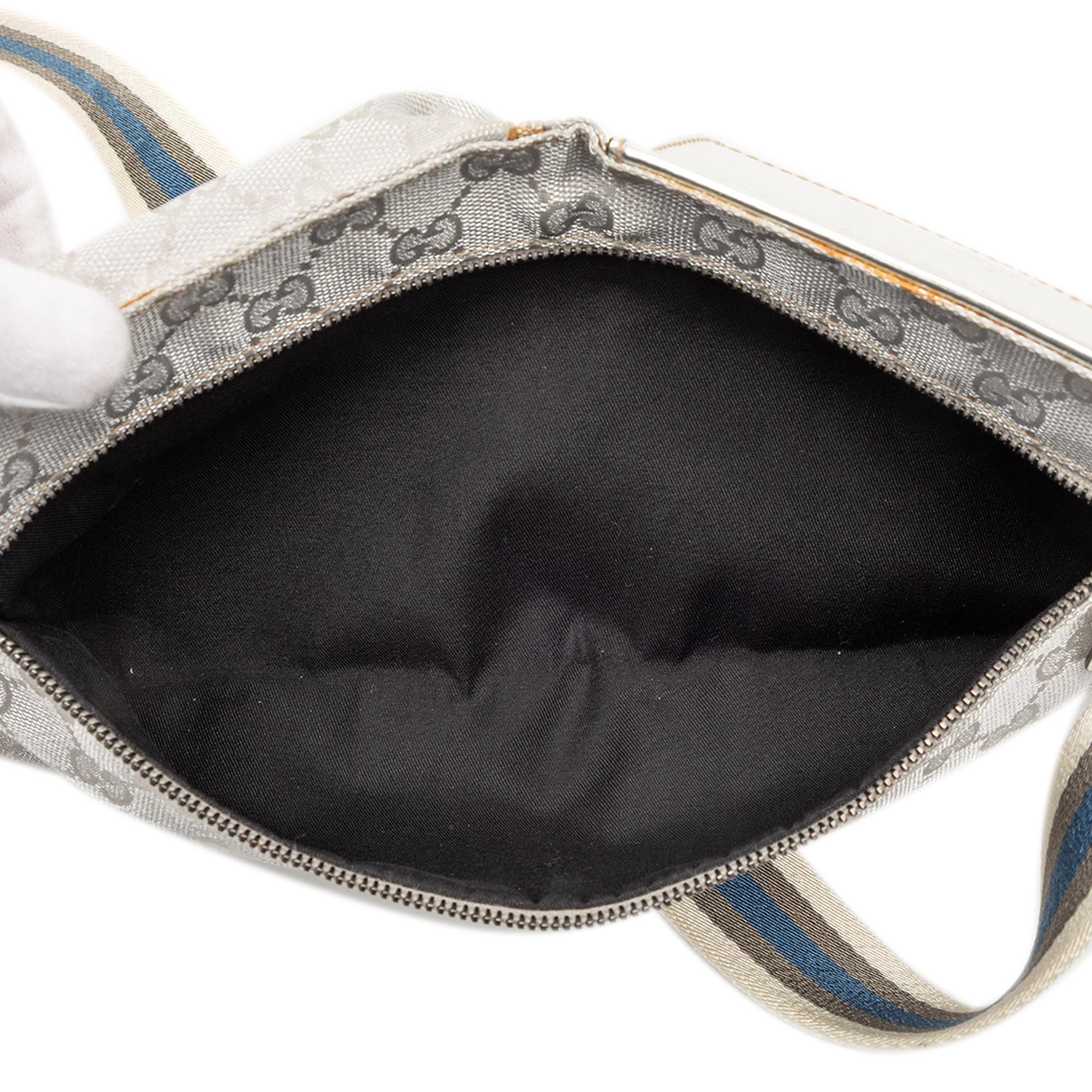 Gucci GG Canvas Web Double Pocket Belt Bag