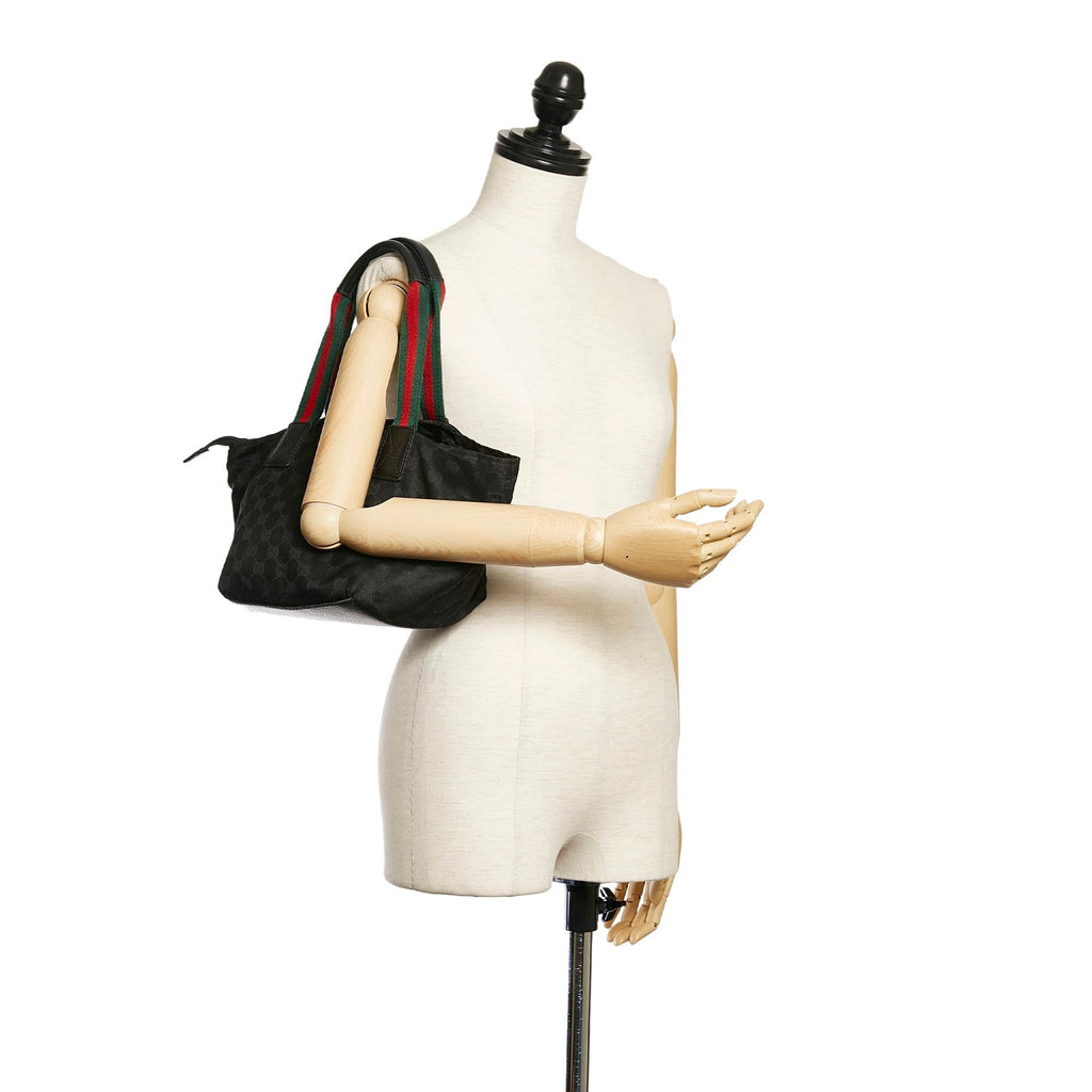 Gucci GG Canvas Web Handbag (SHG-29364)
