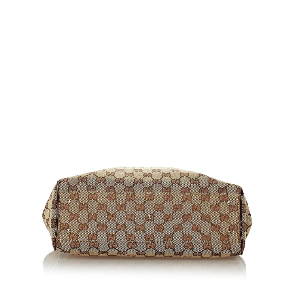 Gucci GG Canvas Web Handbag (SHG-29367)