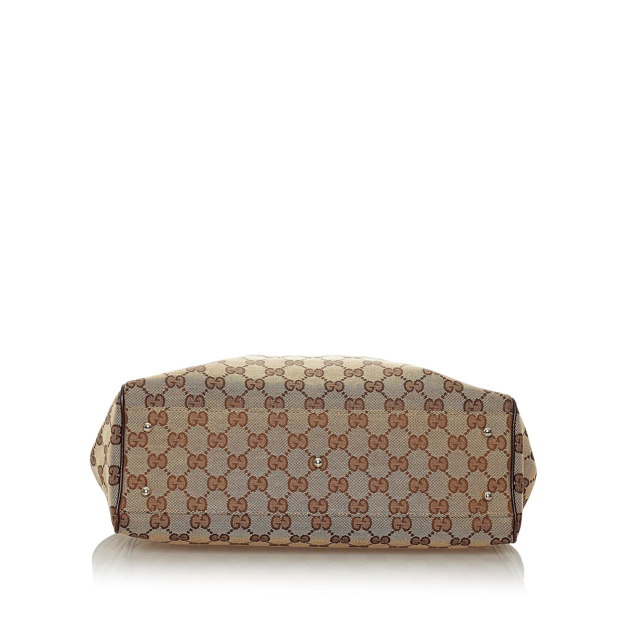 Gucci GG Canvas Web Handbag (SHG-29367)