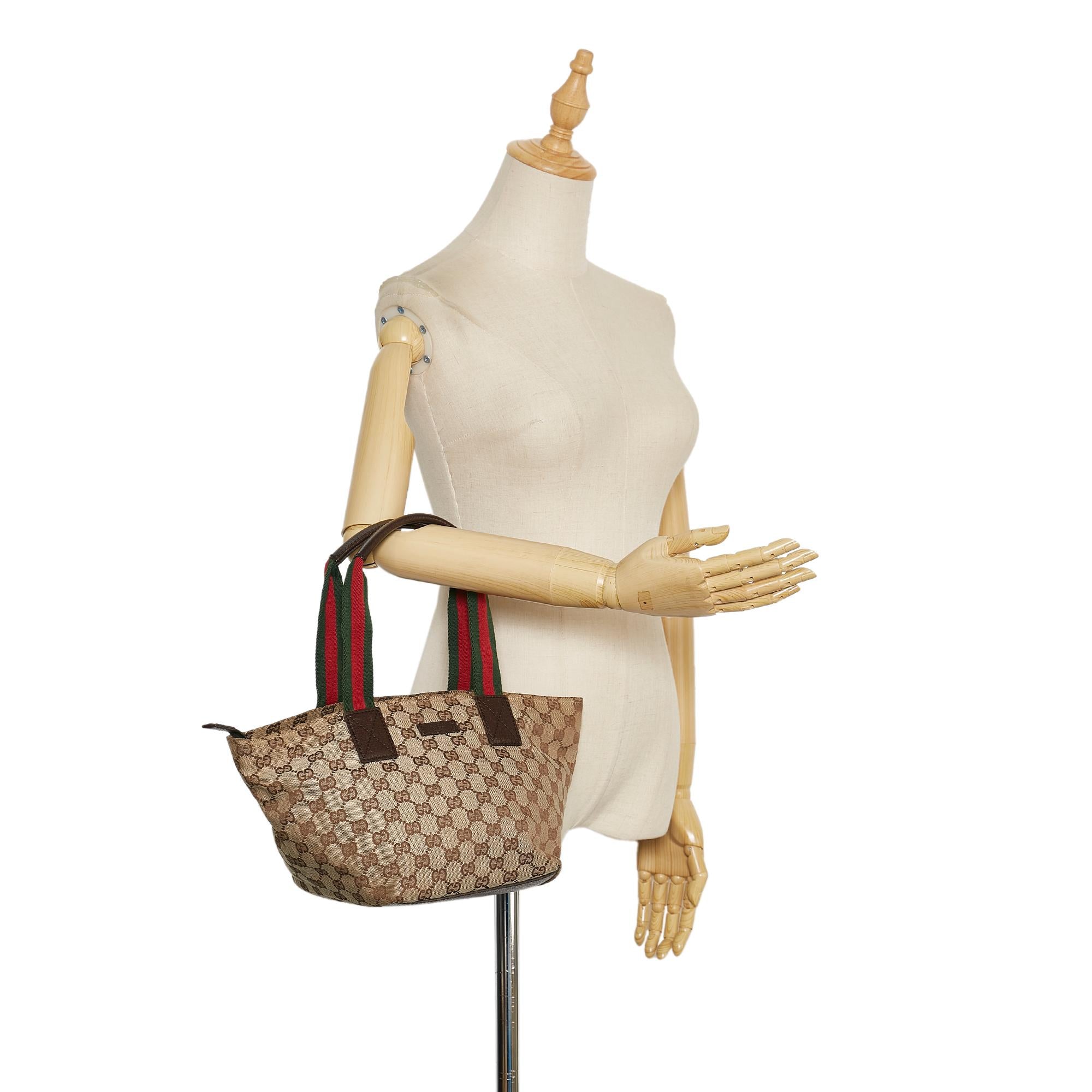 Gucci GG Canvas Web Handbag (SHG-35590)