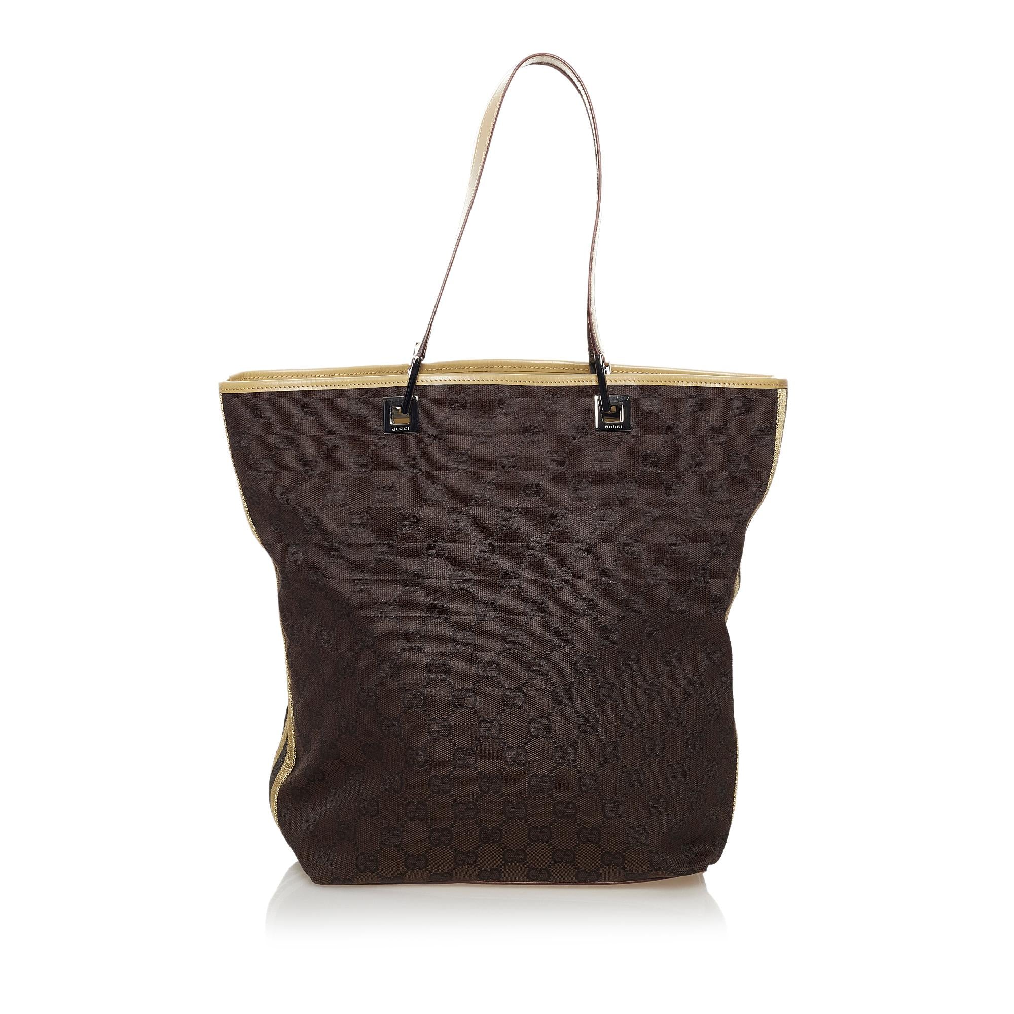 Gucci GG Canvas Web Tote Bag (SHG-36167)
