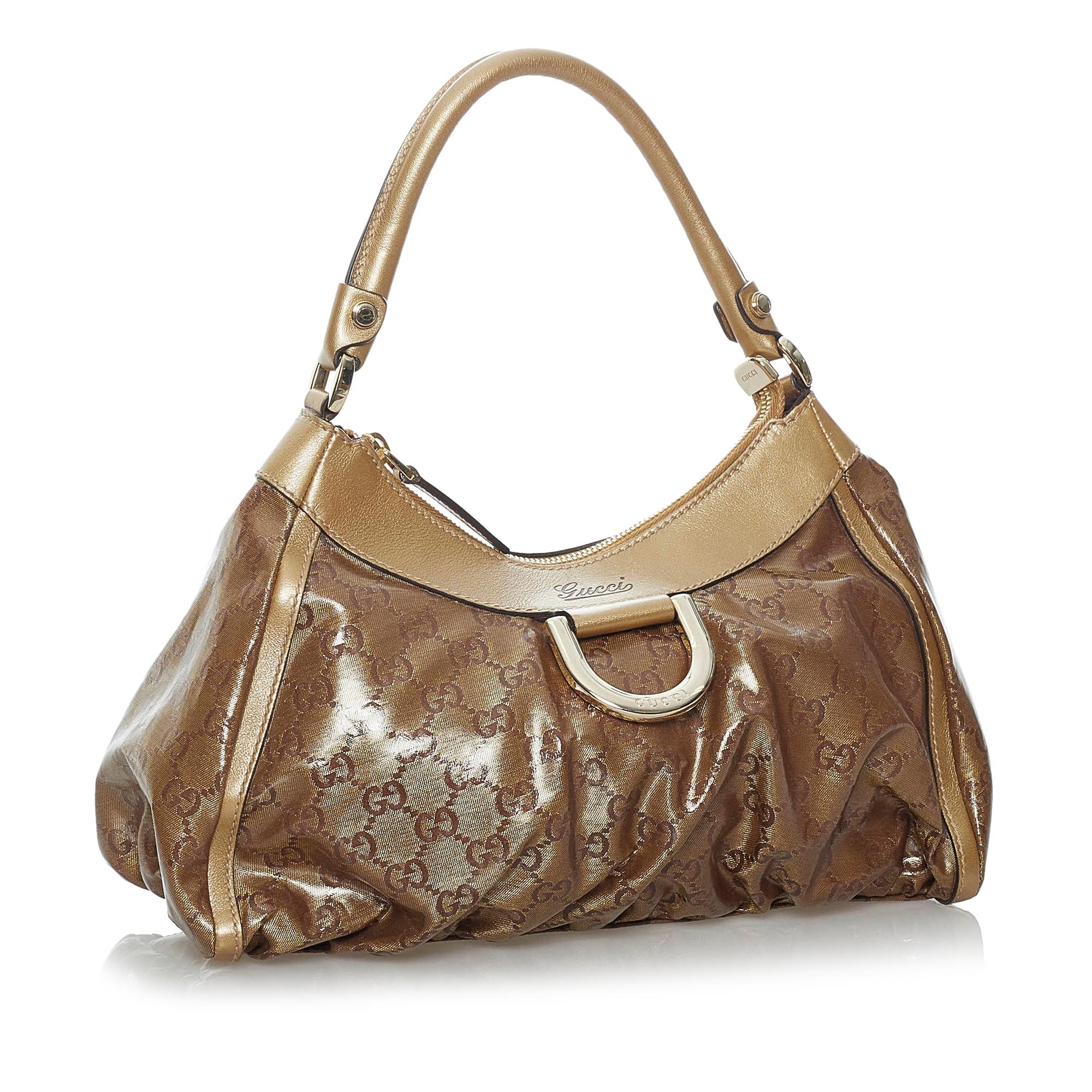 Gucci GG Crystal Abbey D-Ring Shoulder Bag (SHG-29525)