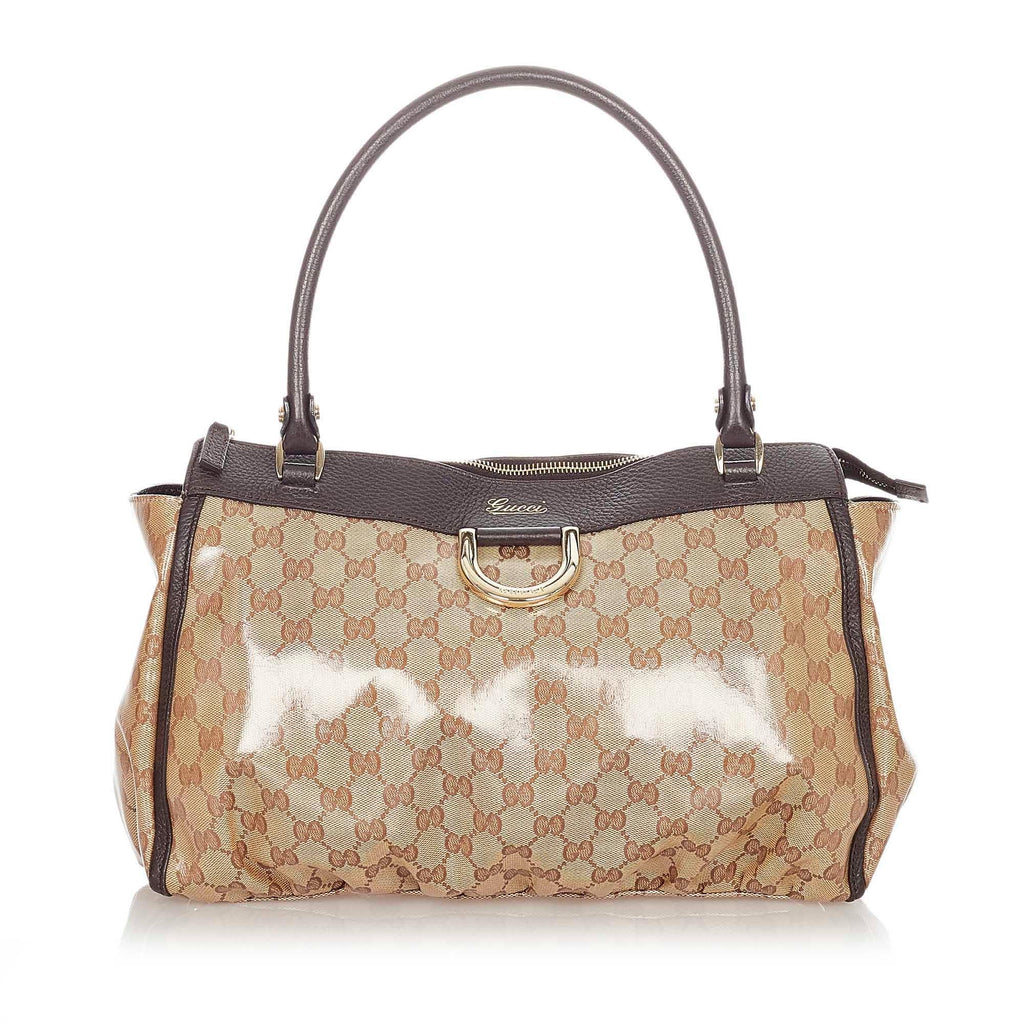 Gucci GG Crystal Abbey-D Ring Tote Bag (SHG-21367)