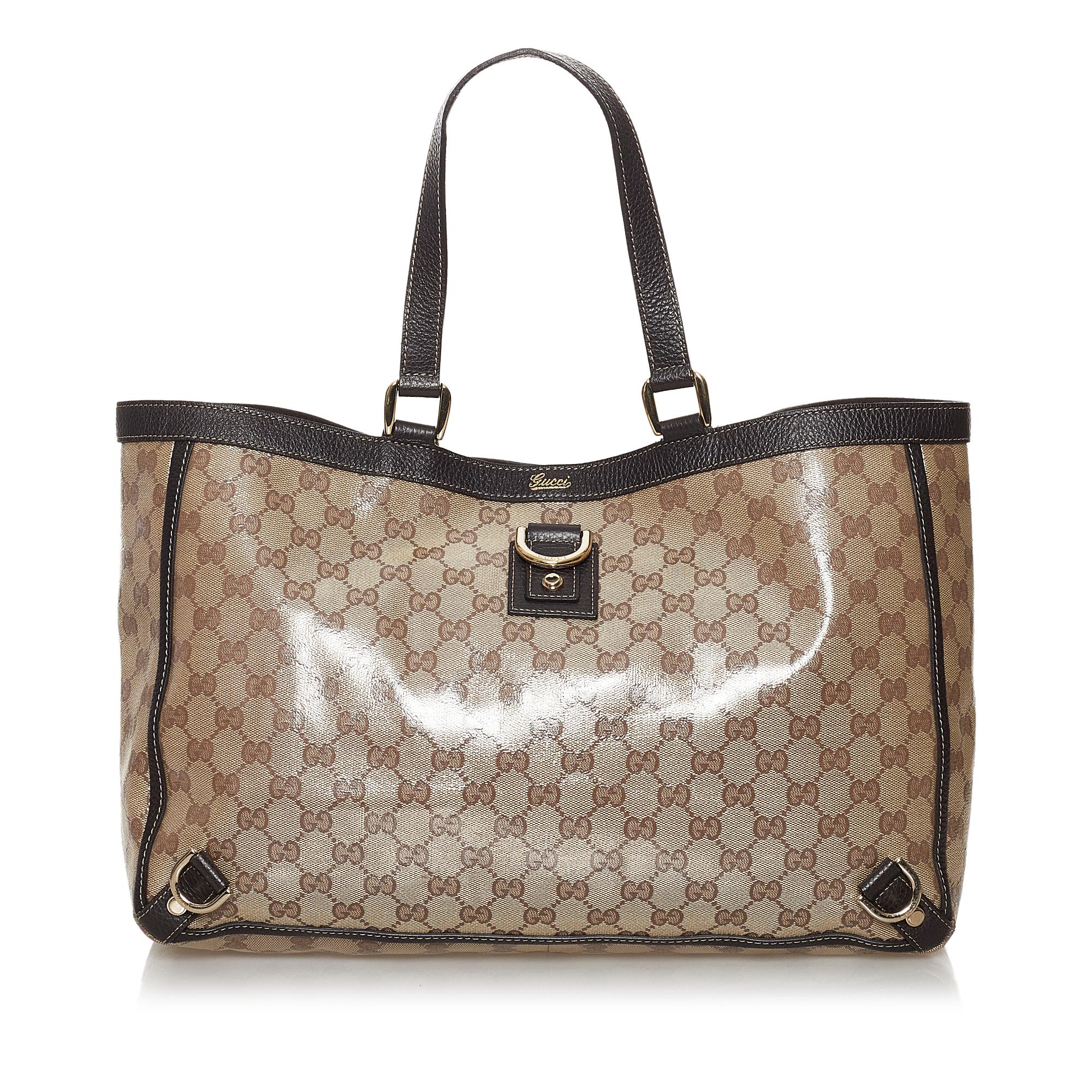 Gucci GG Crystal Abbey D-Ring Tote Bag (SHG-29743)