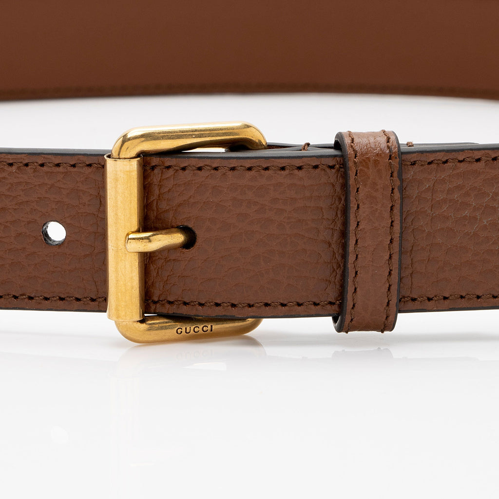 Gucci GG Denim Belt - Size 36 / 92 (SHF-SmmPsH)
