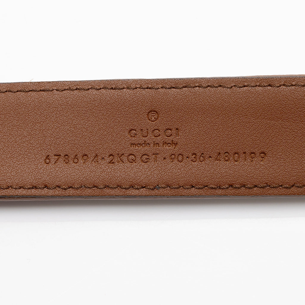Gucci GG Denim Belt - Size 36 / 92 (SHF-SmmPsH)