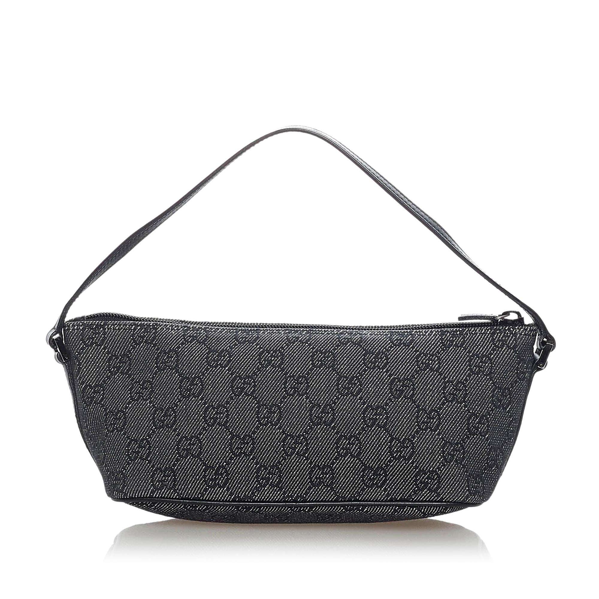 Gucci GG Denim Boat Baguette (SHG-32788)