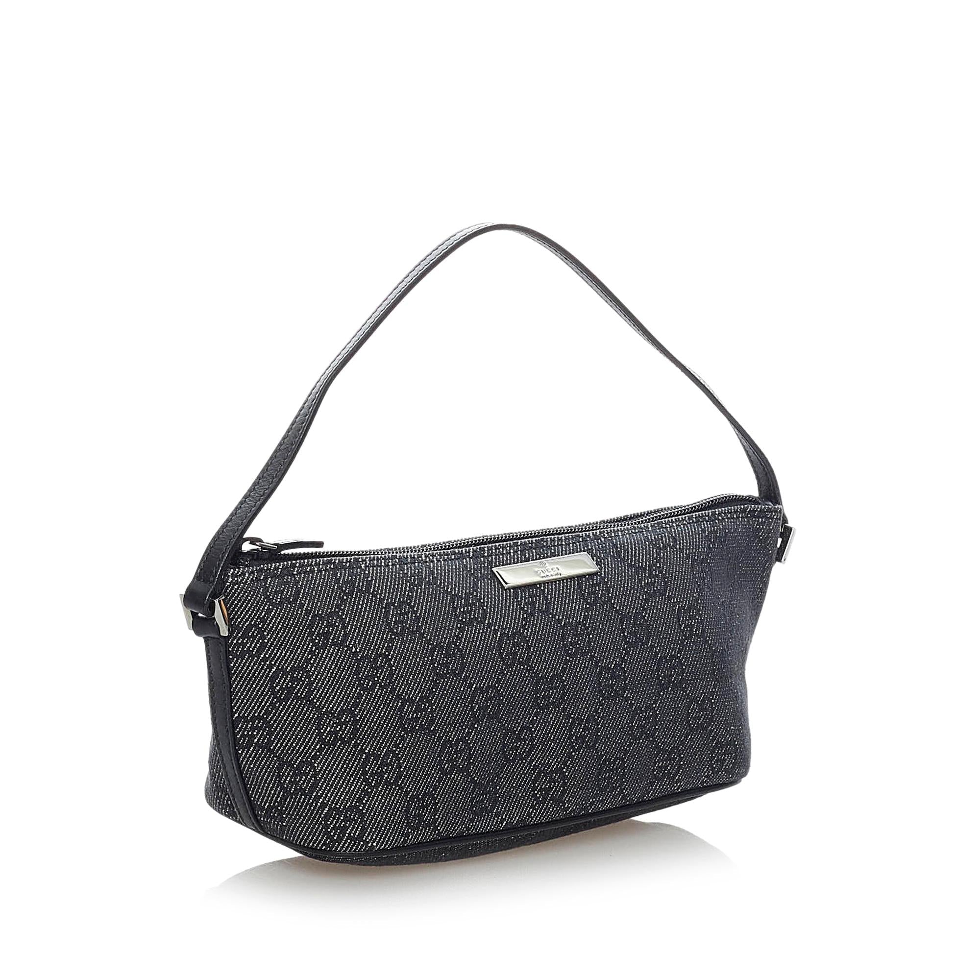 Gucci GG Denim Boat Baguette (SHG-32788)
