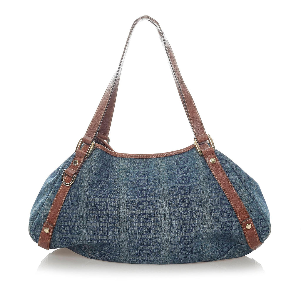 Gucci GG Denim Pelham Tote Bag (SHG-30857)