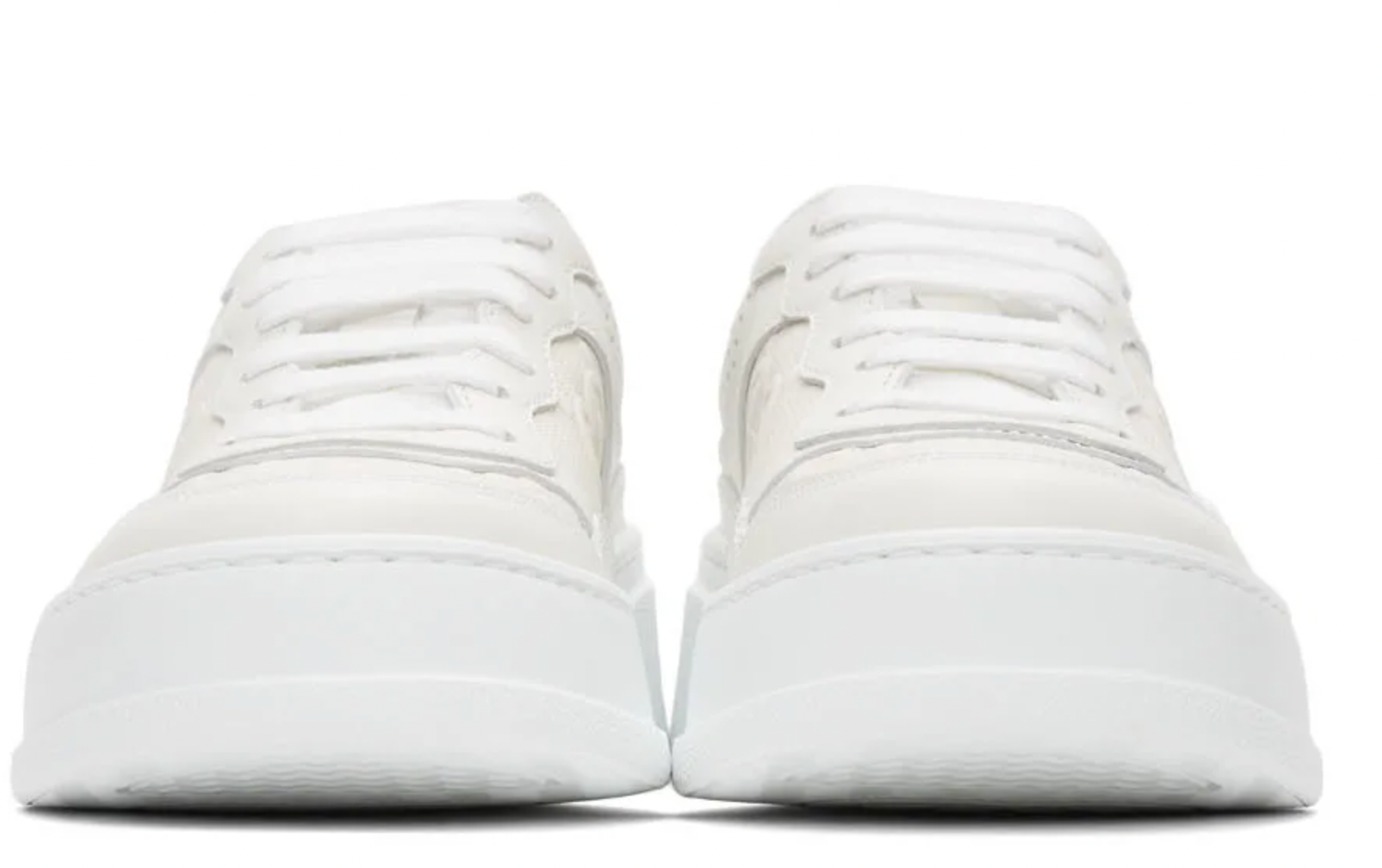 GUCCI GG EMBOSSED LEATHER SNEAKERS
