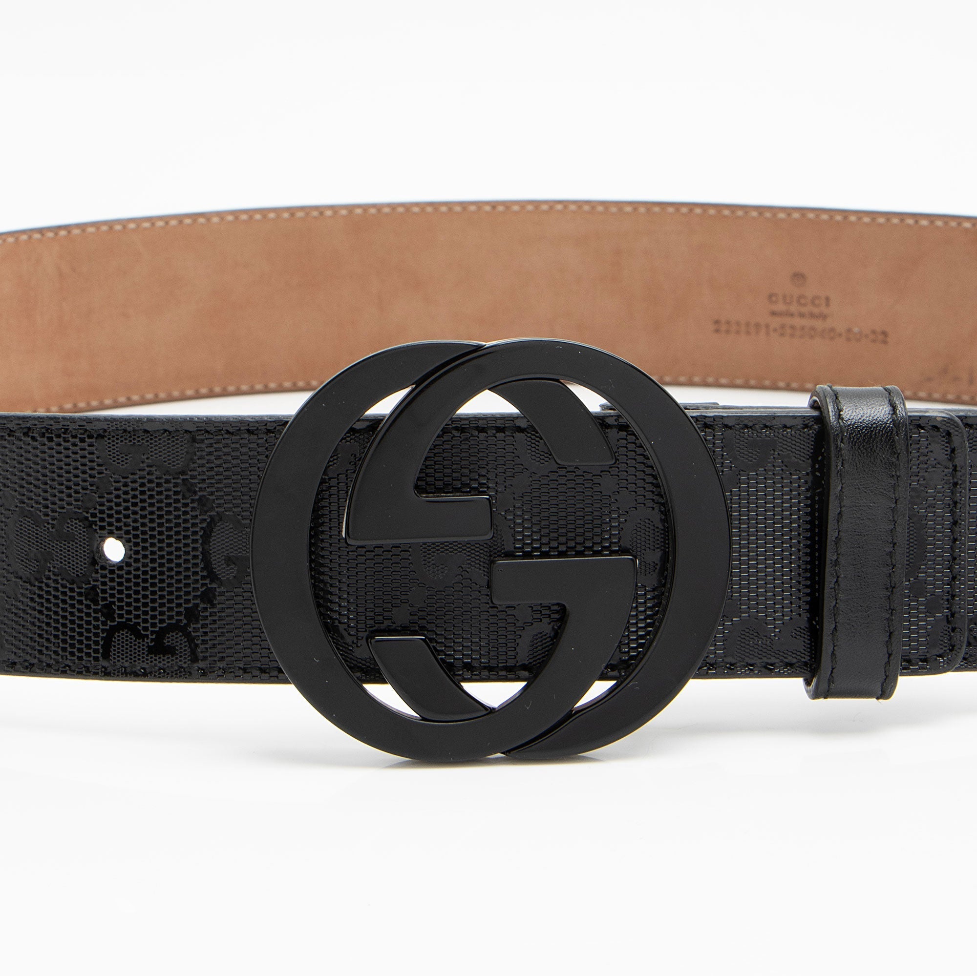 Gucci GG Imprime Interlocking G Belt - Size 32 / 80