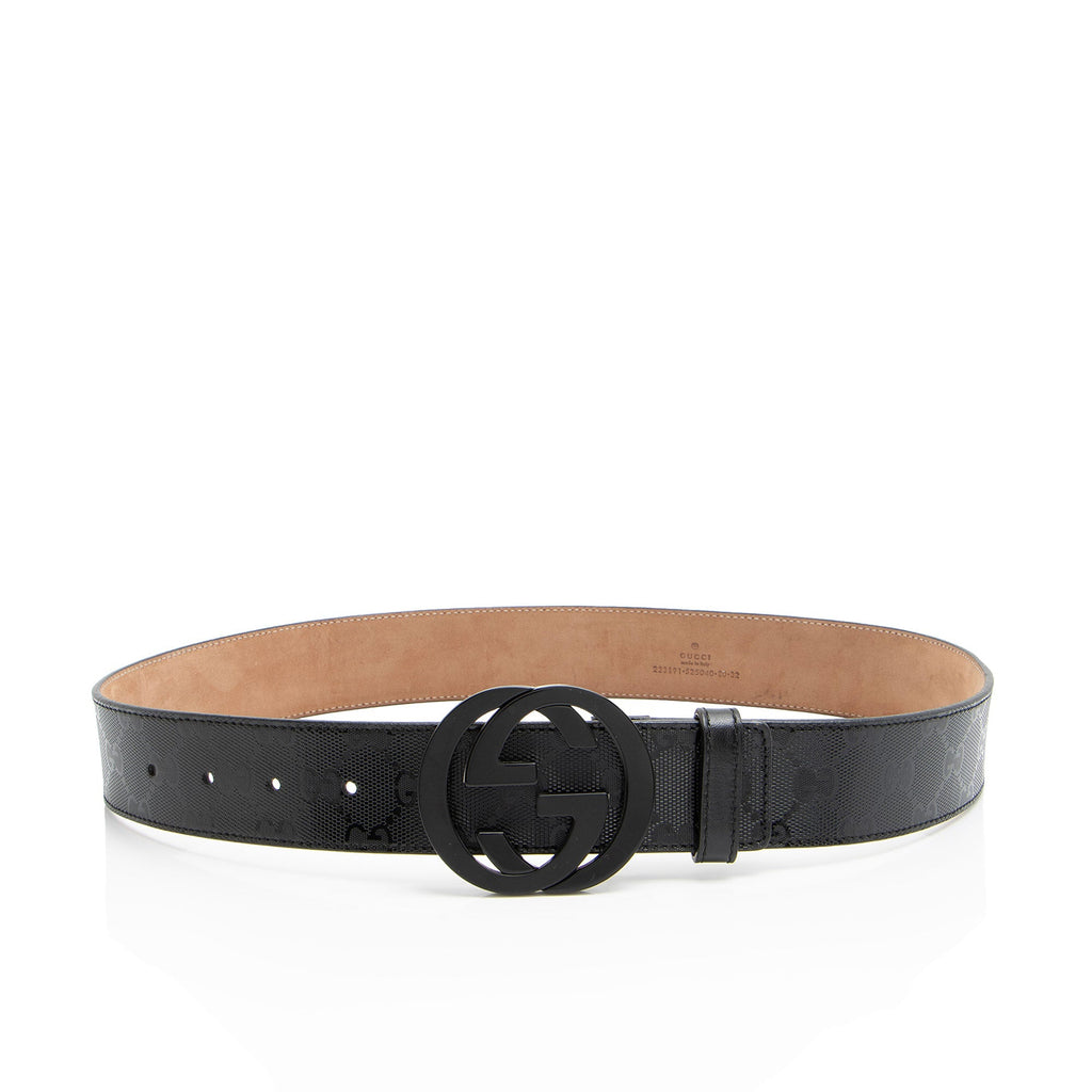 Gucci GG Imprime Interlocking G Belt - Size 32 / 80