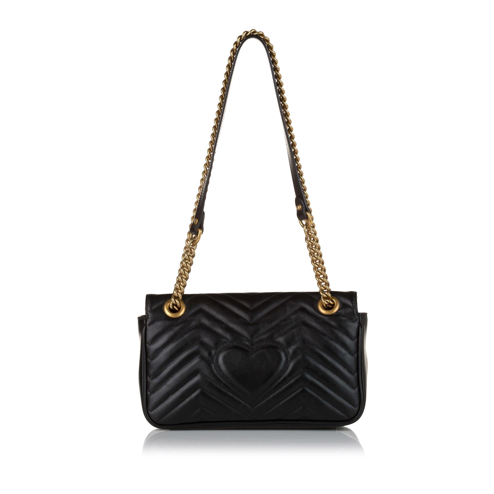 Gucci GG Marmont Leather Crossbody Bag (SHG-34601)