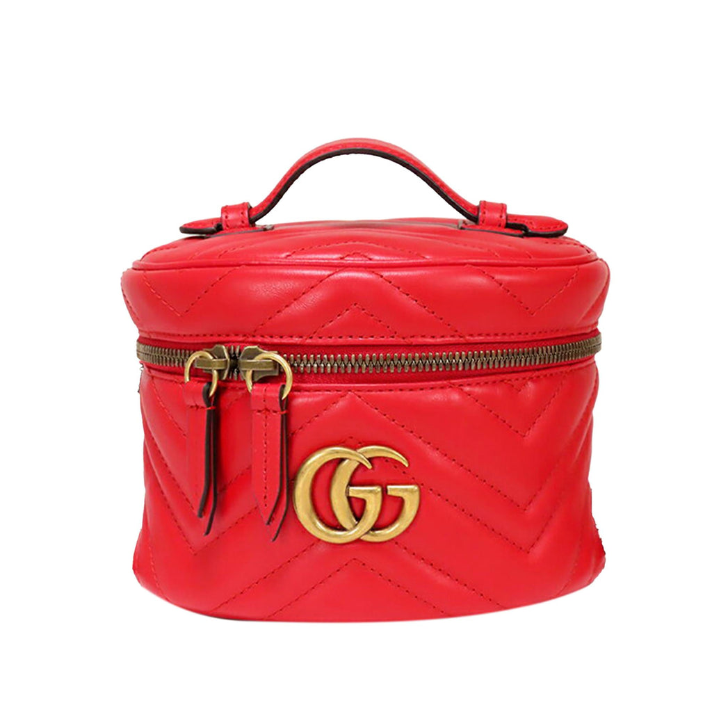 Gucci GG Marmont Leather Round Backpack (SHG-33104)