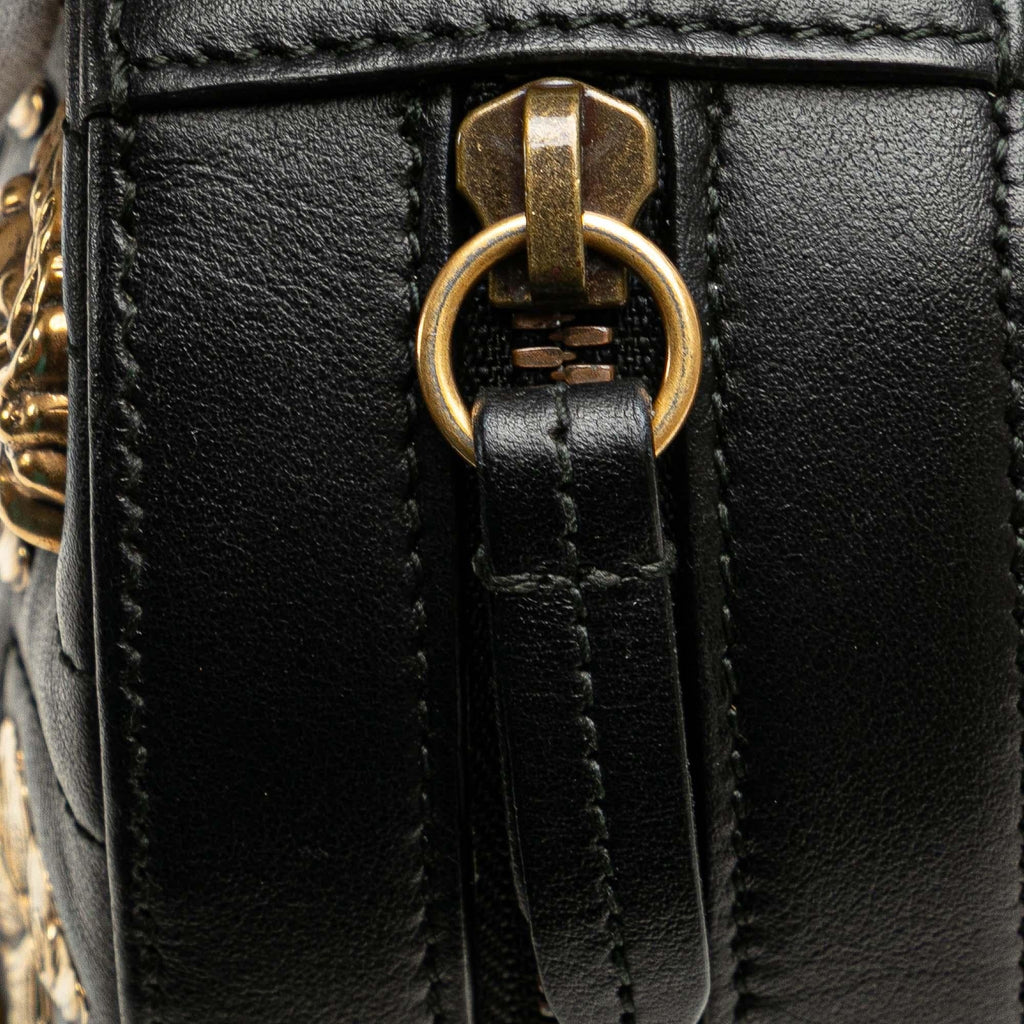 Gucci GG Marmont Matelasse Leather Animalier Belt Bag